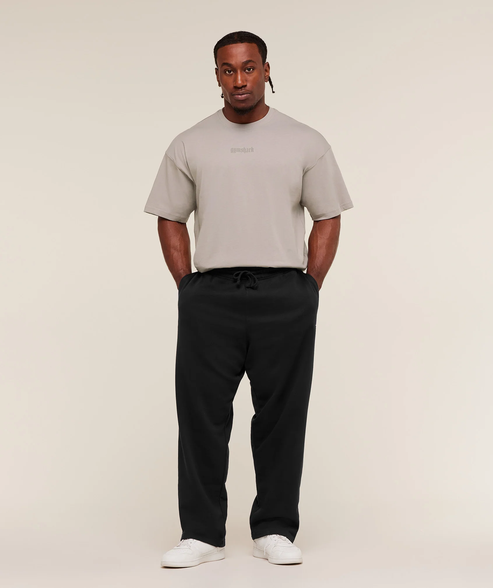 Gymshark Olde English T-Shirt - Mushroom Grey - Image 5