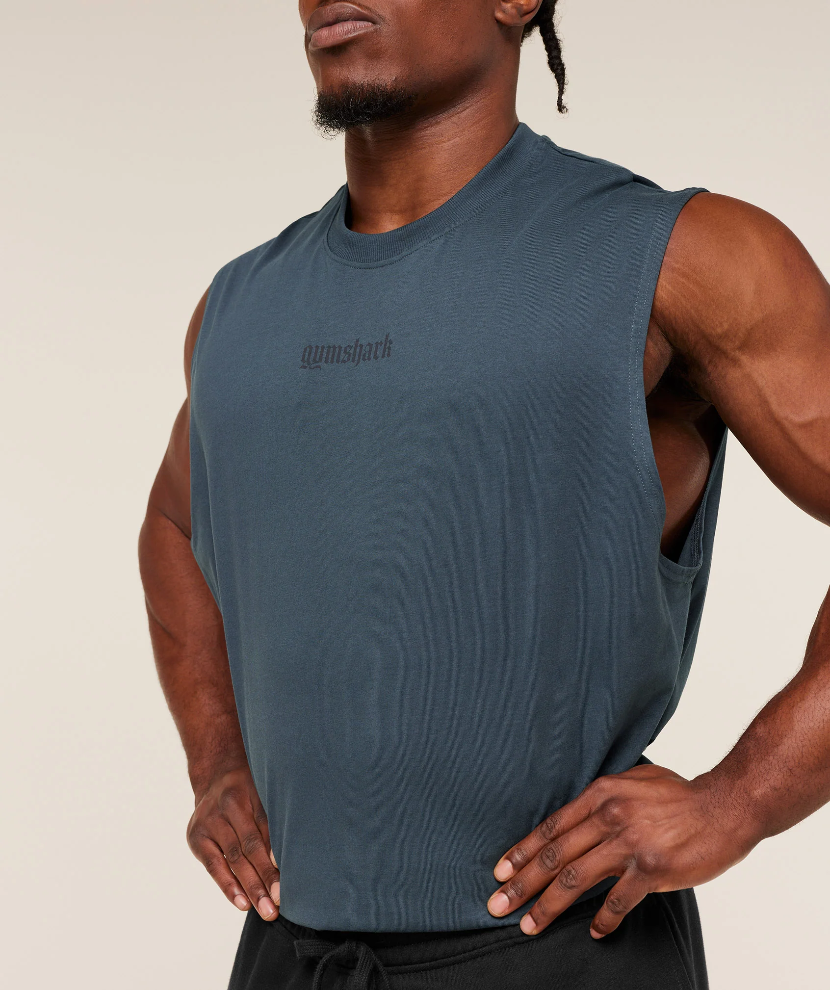 Gymshark Olde English Tank - GS Stealth Blue - Image 5