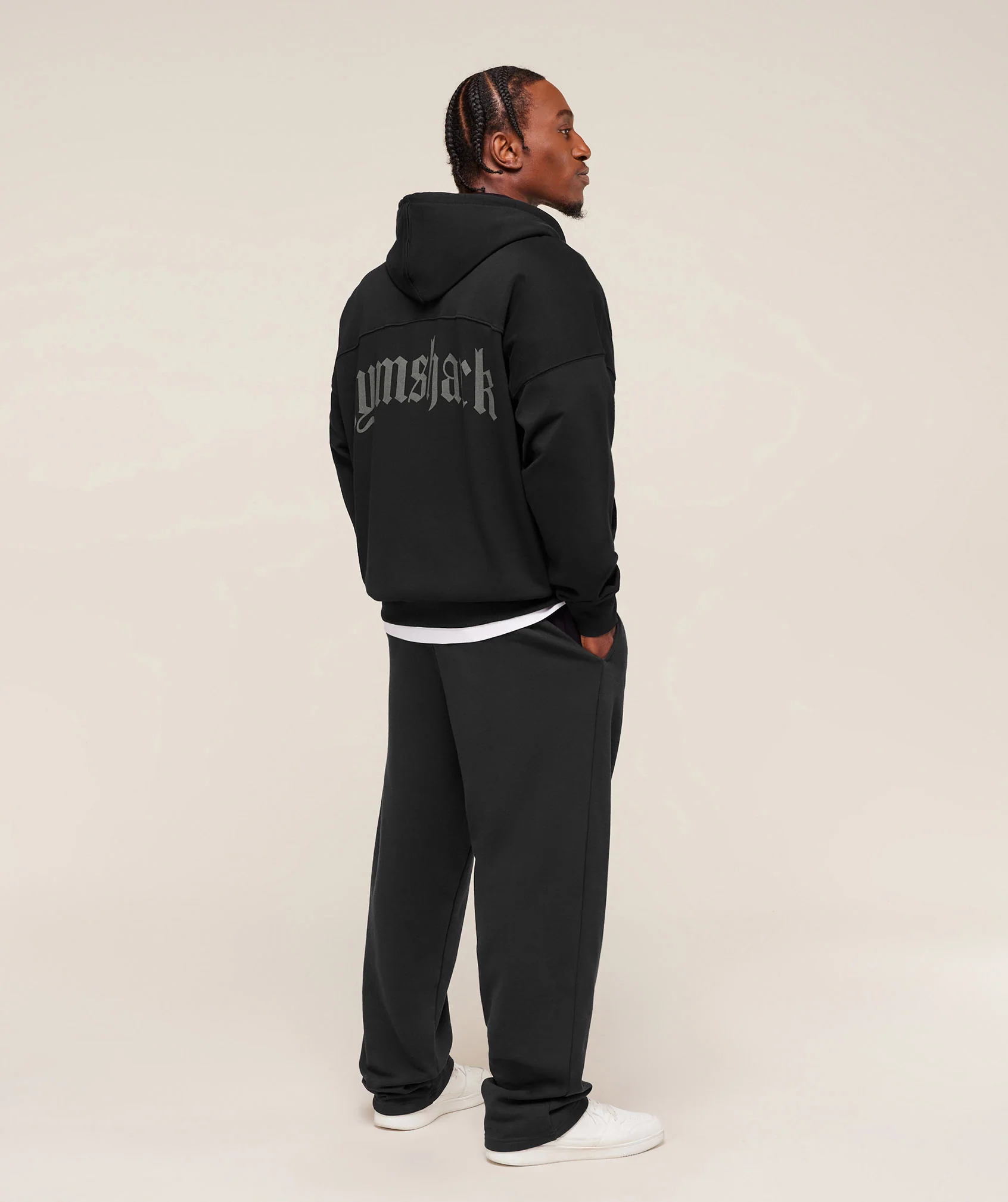 Gymshark Olde English Zip Up Hoodie - Black - Image 4