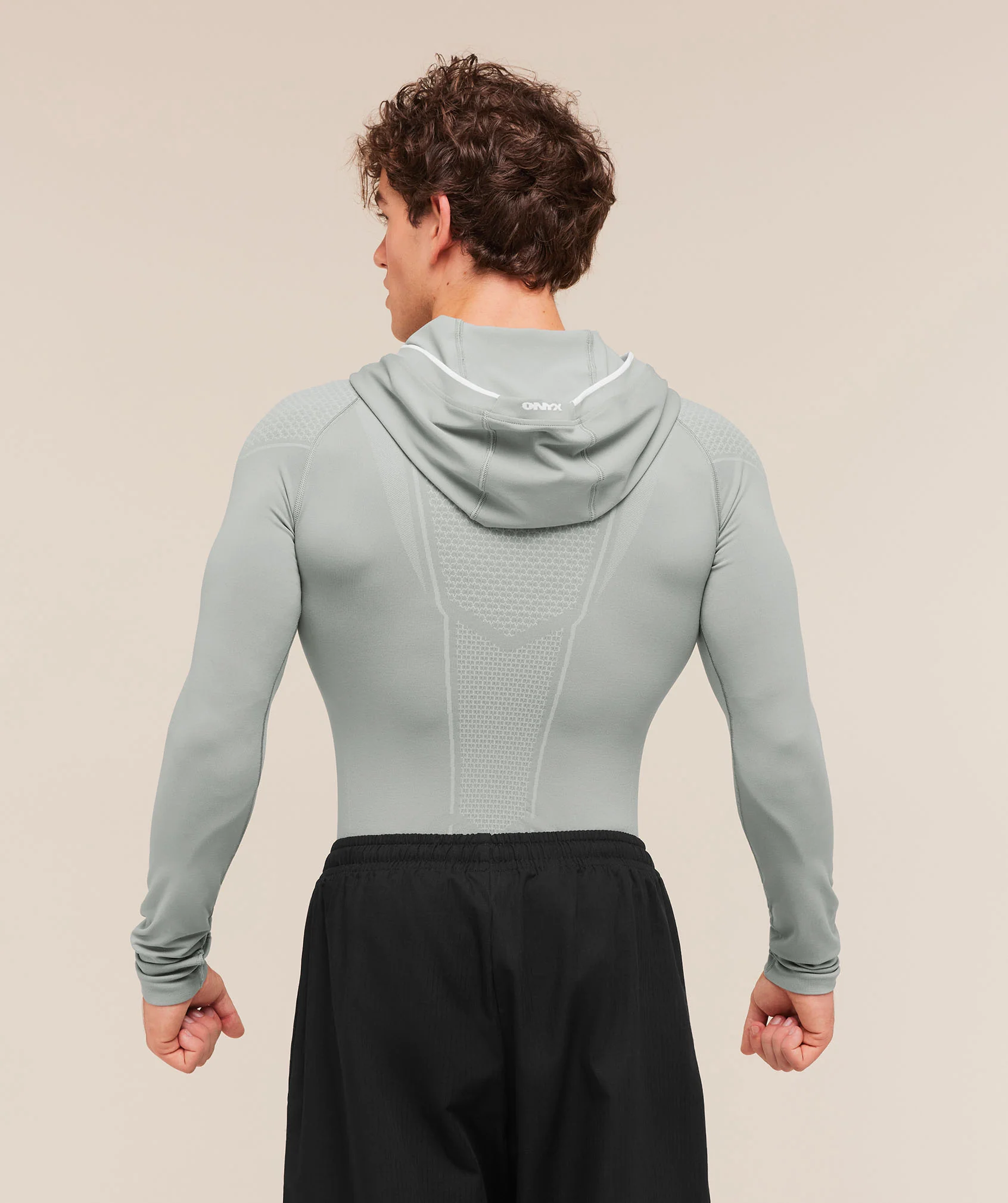 Gymshark Onyx V1 Hoodie - Smokey Grey/Light Grey/White - Image 2