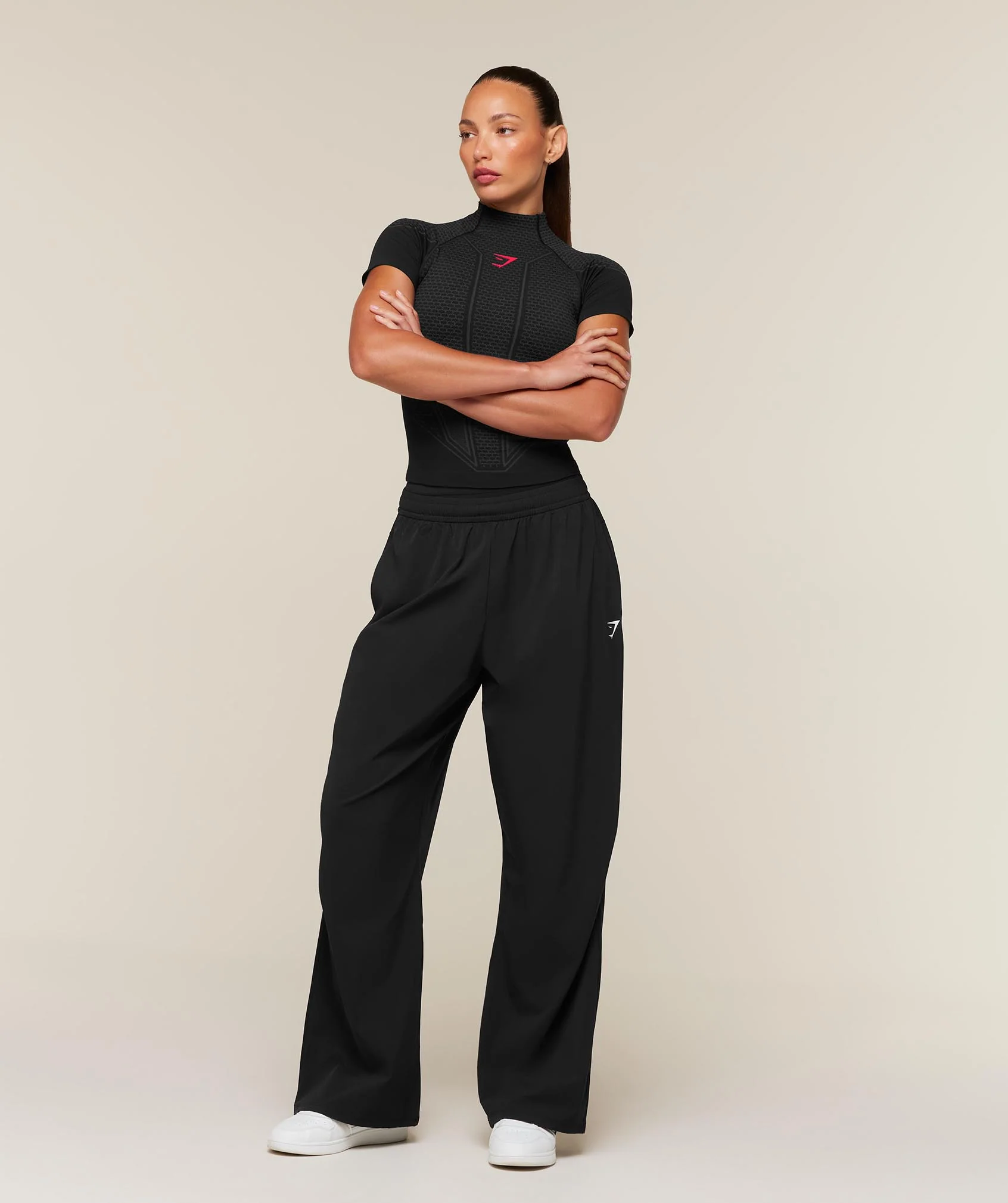 Gymshark Onyx V1 Baby Tee - Black/Onyx Grey/Carmine Red - Image 6
