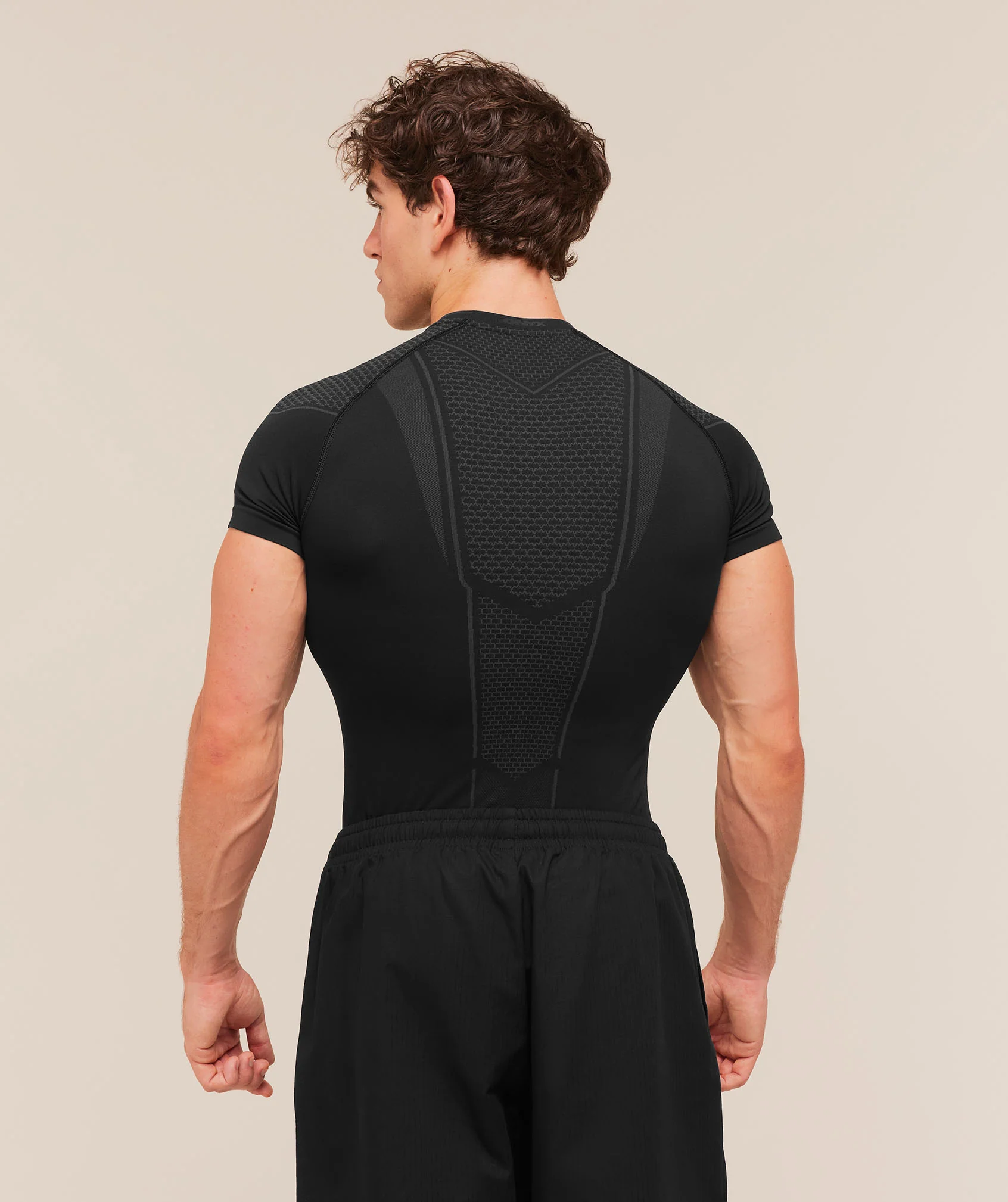 Gymshark Onyx V1 T-Shirt - Black/Onyx Grey - Image 3