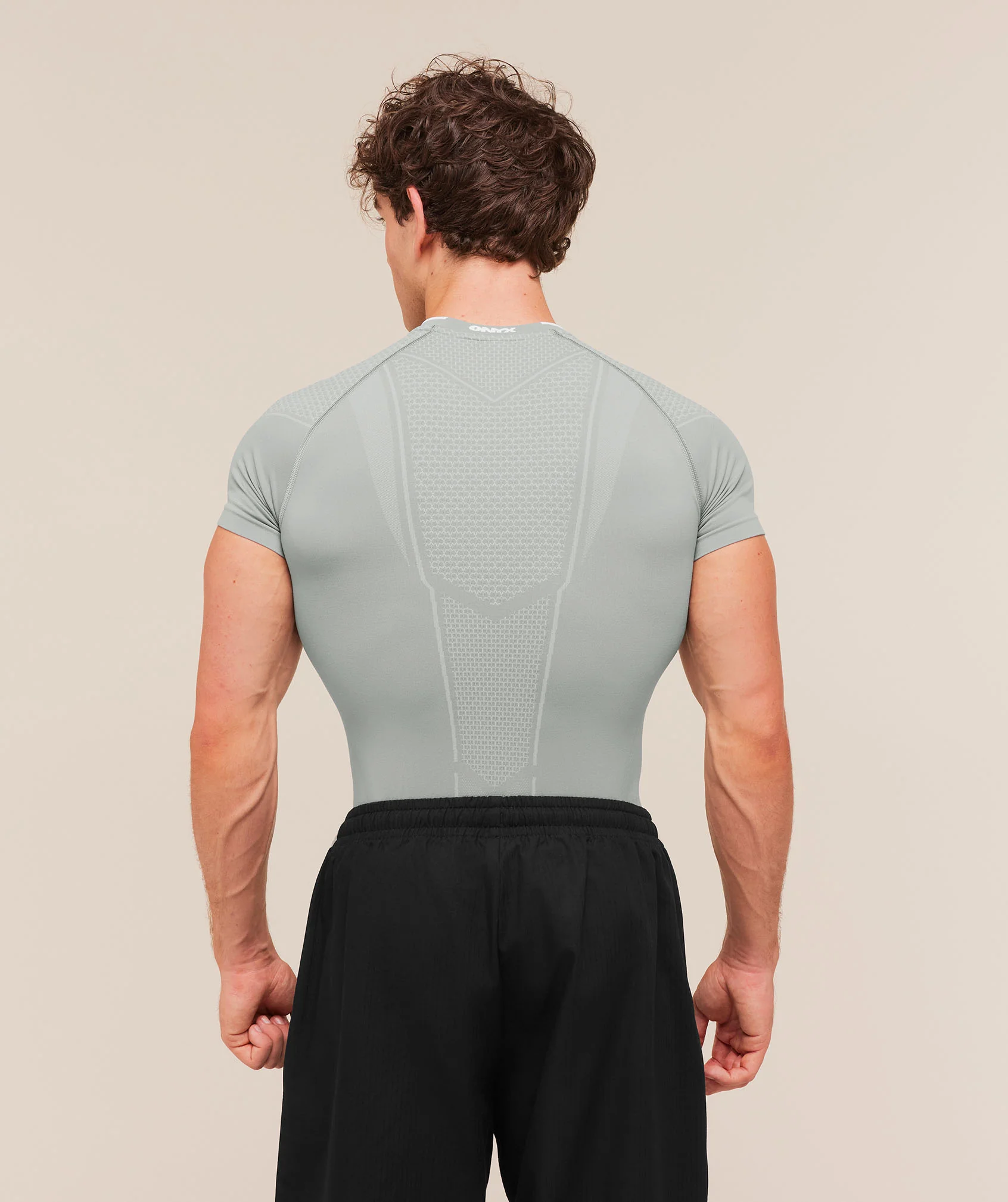 Gymshark Onyx V1 T-Shirt - Smokey Grey/Light Grey/White - Image 3