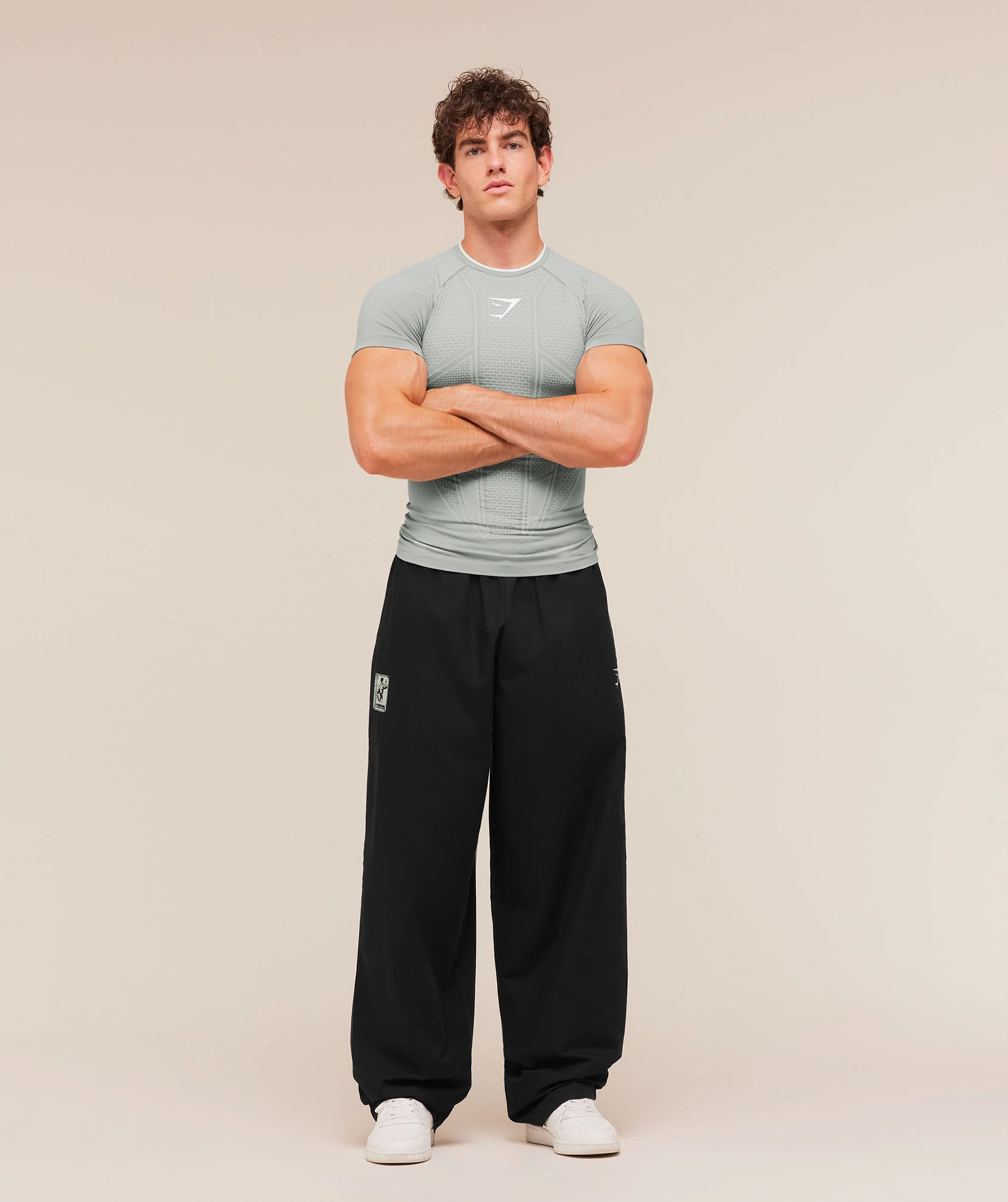 Gymshark Onyx V1 T-Shirt - Smokey Grey/Light Grey/White - Image 8