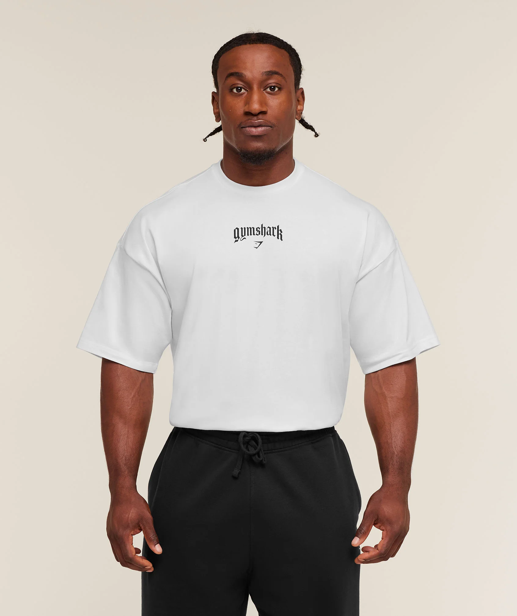 Gymshark Outline Graphic T-Shirt - White - Image 2