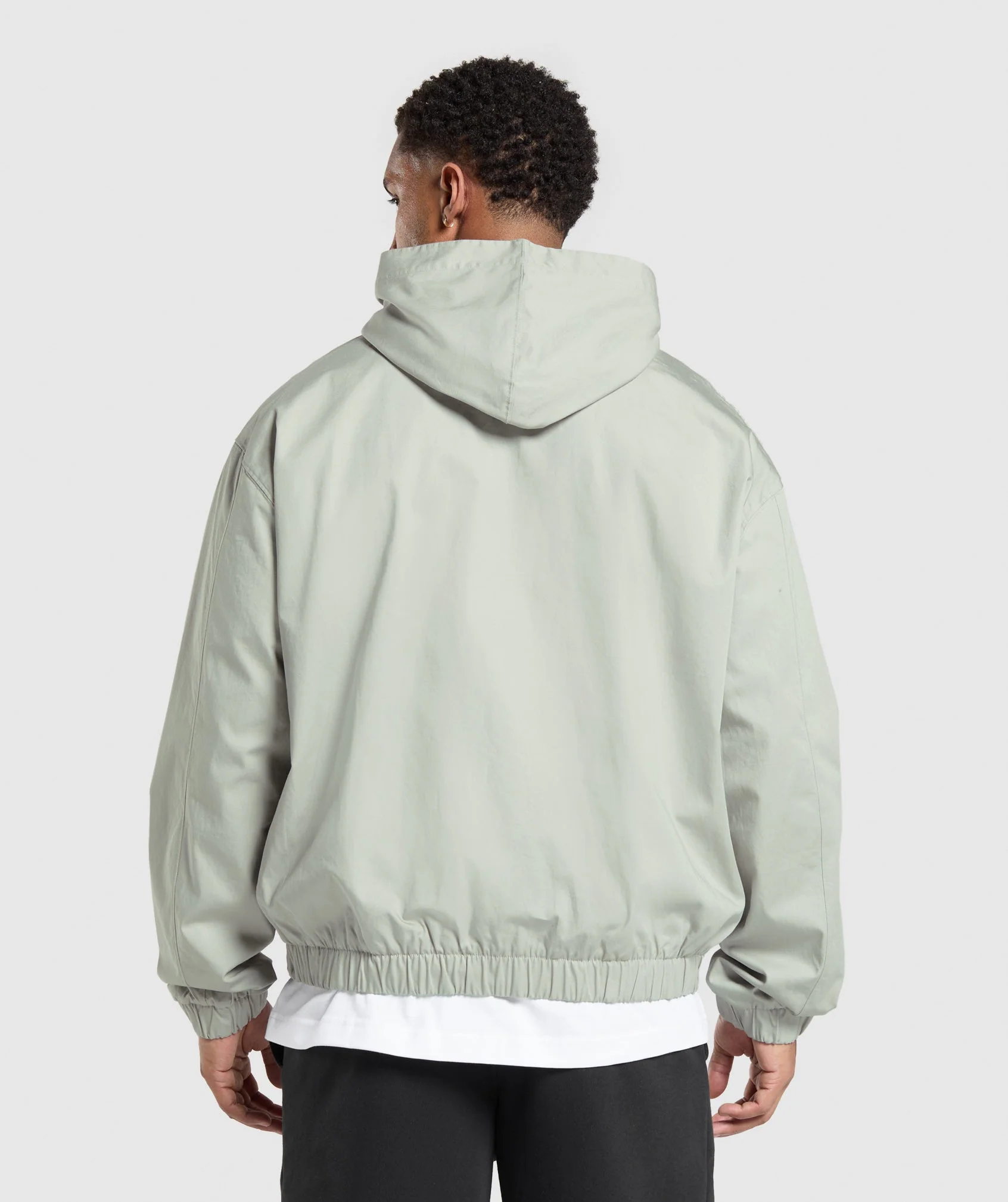 Gymshark Oversized Hooded Jacket - Stone Grey - Image 2