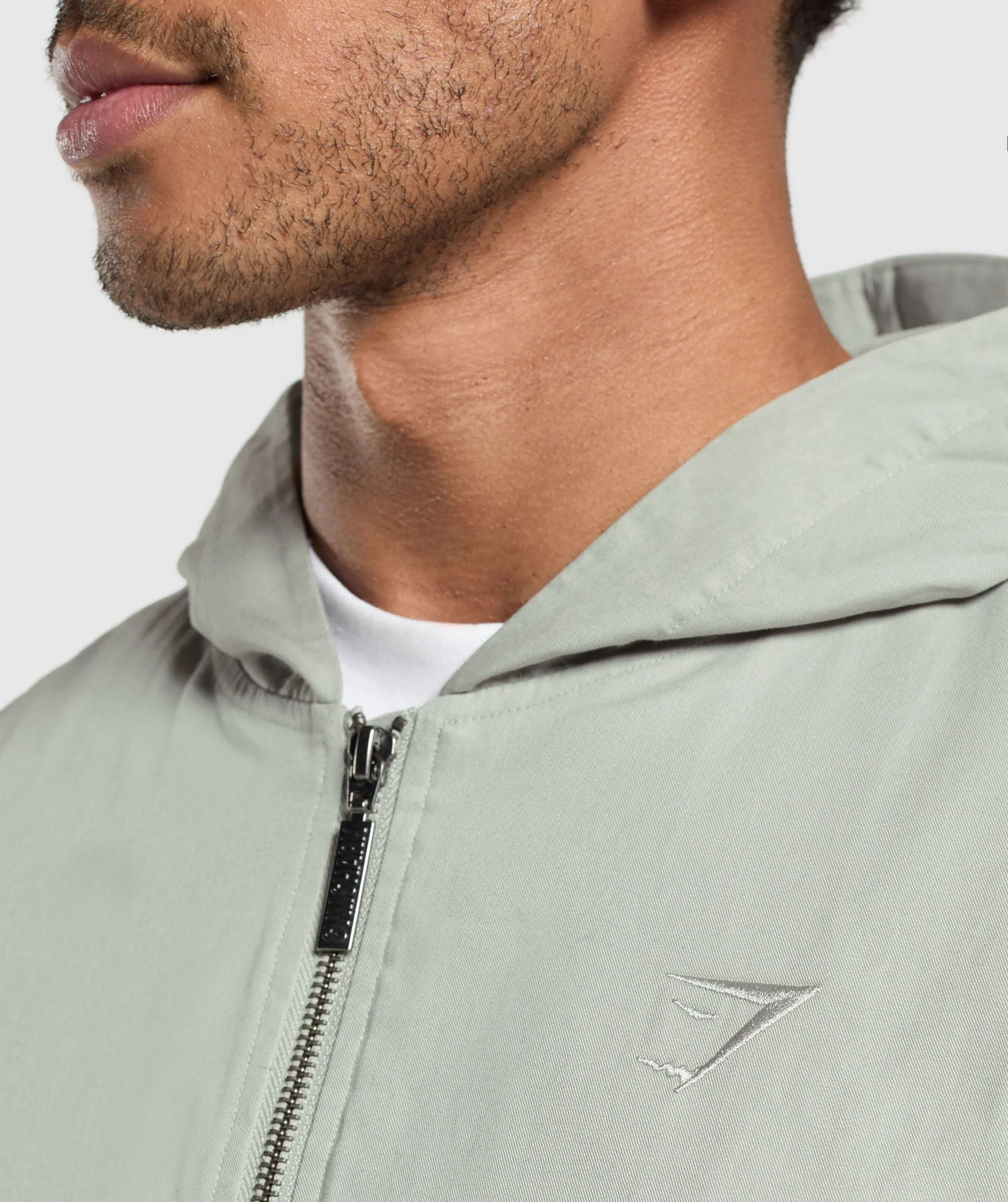Gymshark Oversized Hooded Jacket - Stone Grey - Image 5