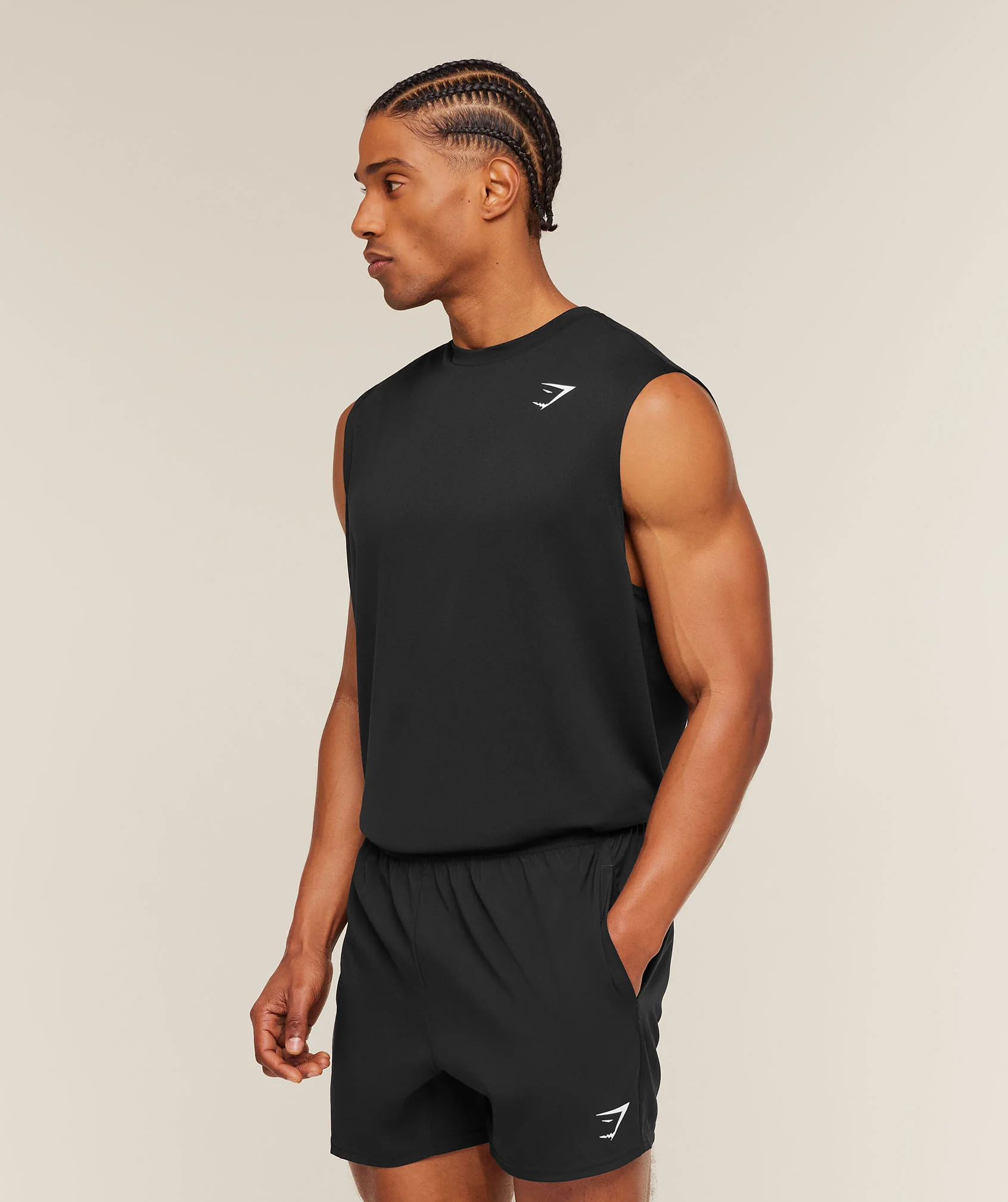 Gymshark Arrival Oversized Tank - Black - Image 3