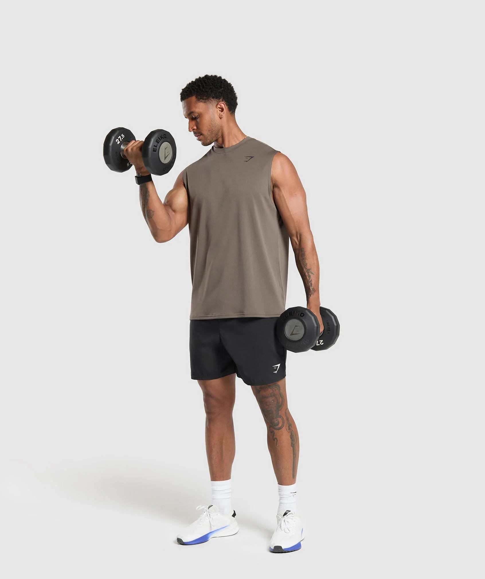 Gymshark Arrival Oversized Tank - Camo Brown - Image 4