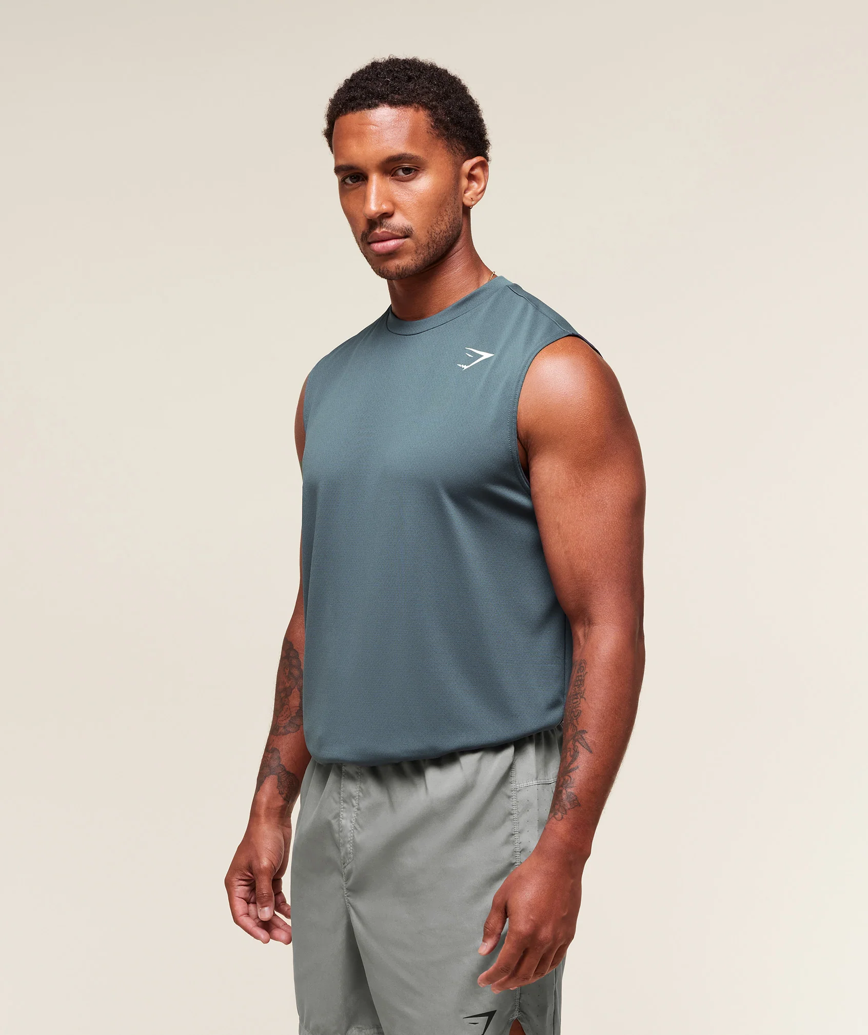 Gymshark Arrival Oversized Tank - Titanium Blue - Image 3