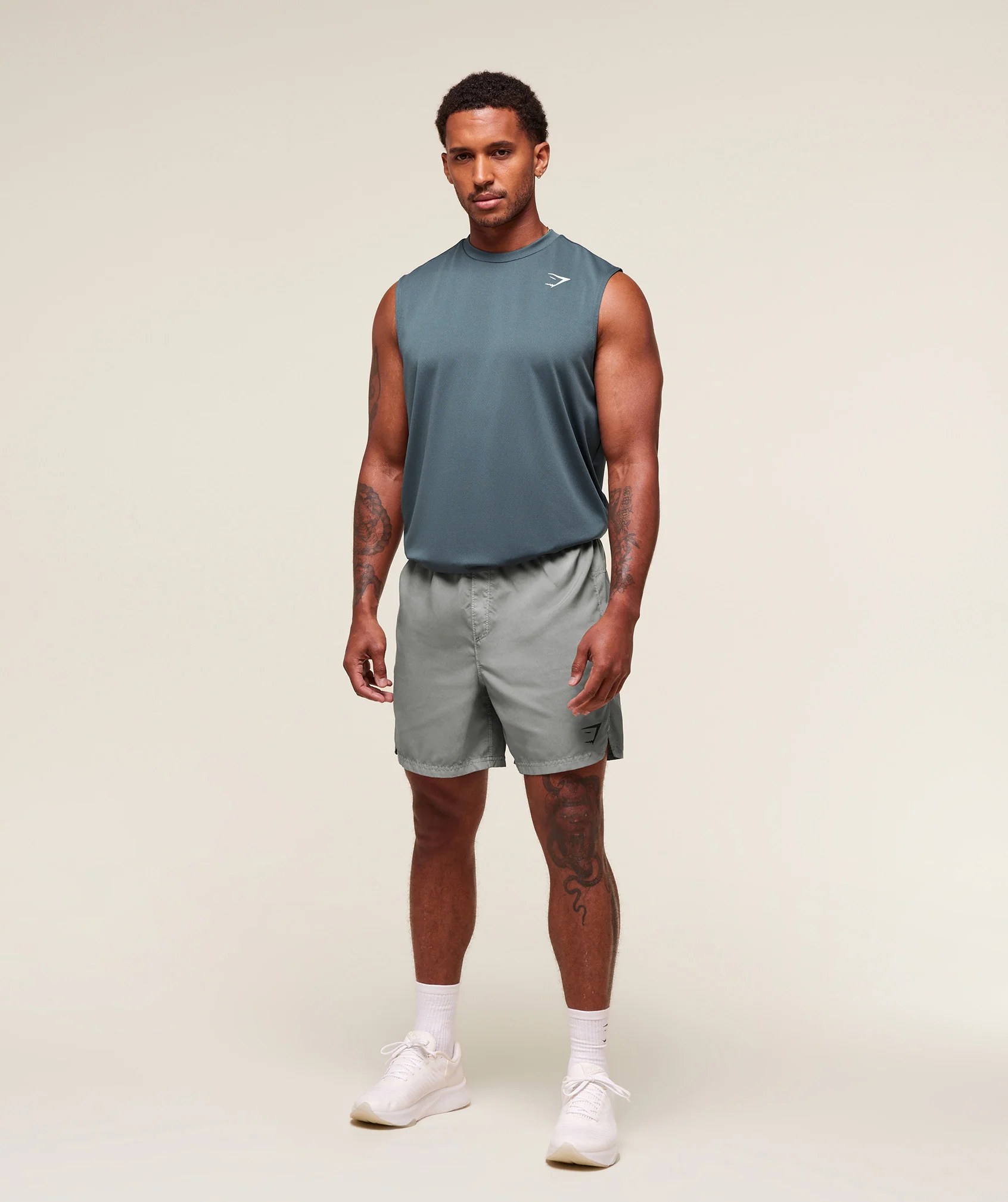 Gymshark Arrival Oversized Tank - Titanium Blue - Image 4