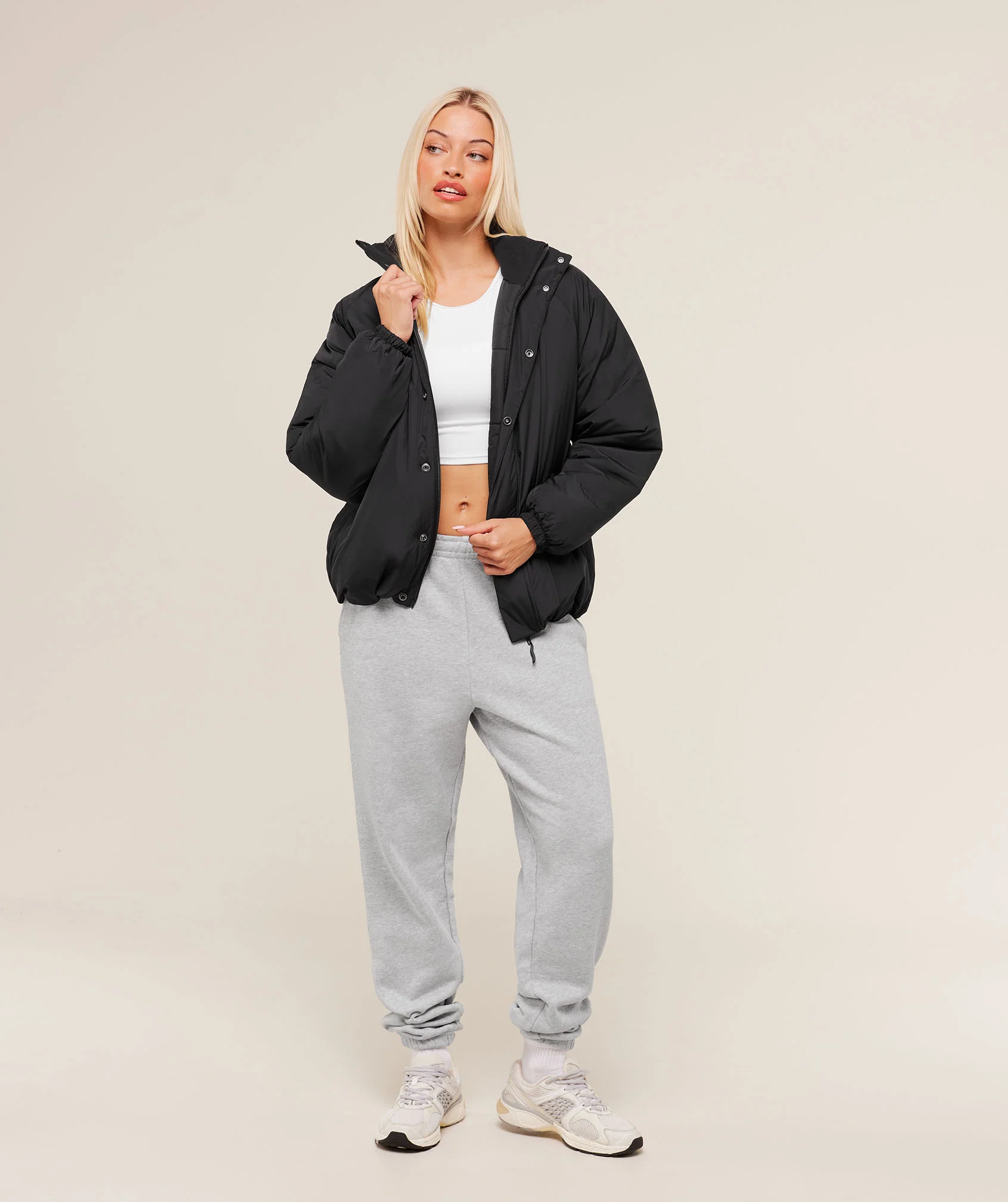 Gymshark Oversized Puffer Jacket - Black - Image 4