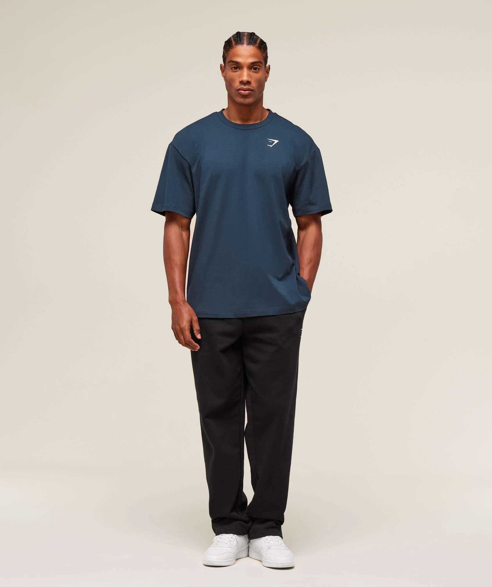 Gymshark Essential Oversized T-Shirt - Navy - Image 5