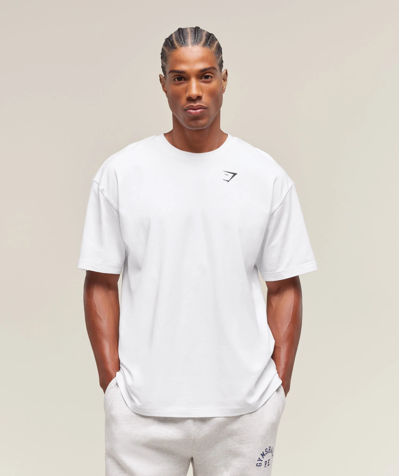 Gymshark Essential Oversized T-Shirt - White