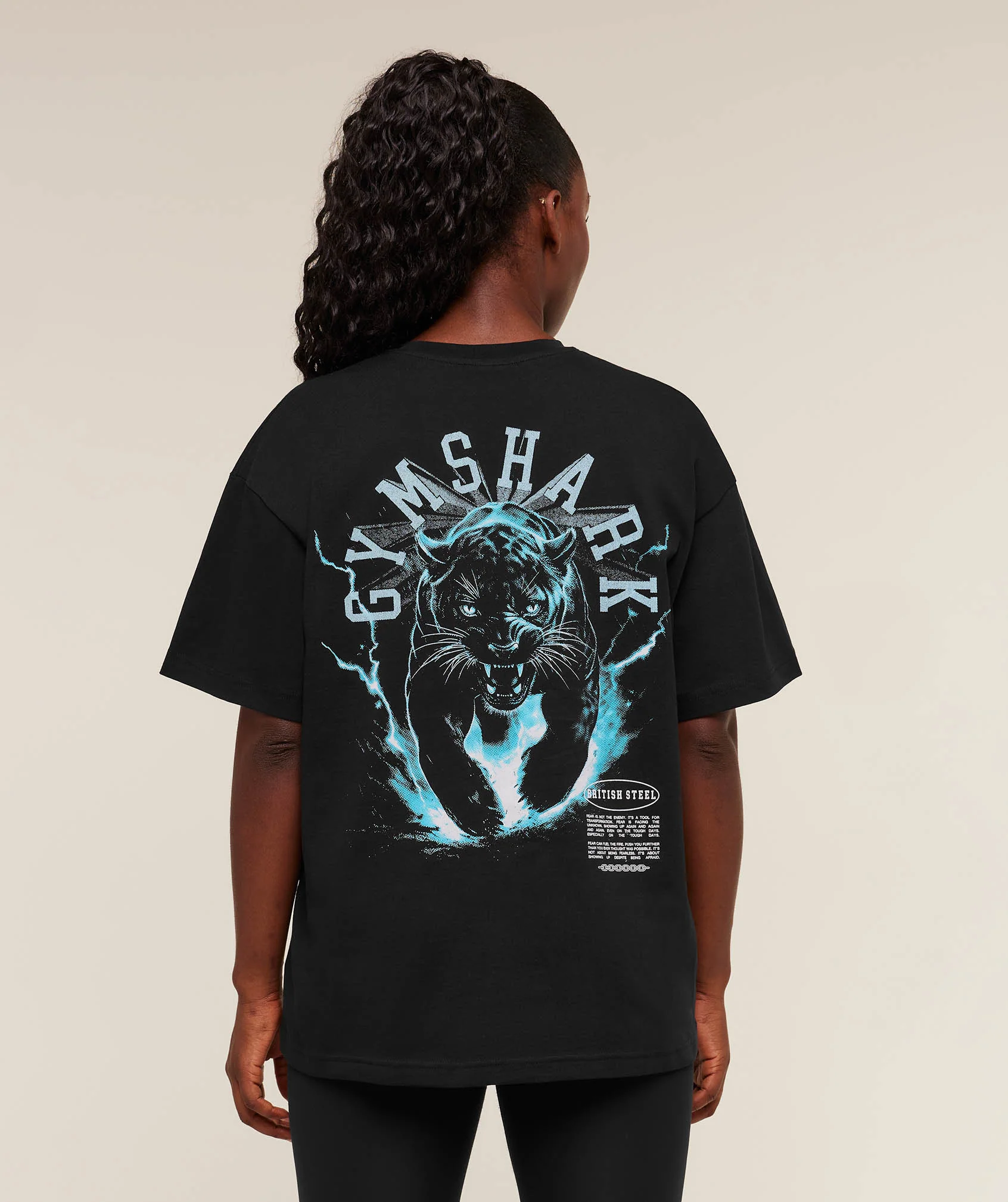Gymshark Panther Graphic T-Shirt - GS Black