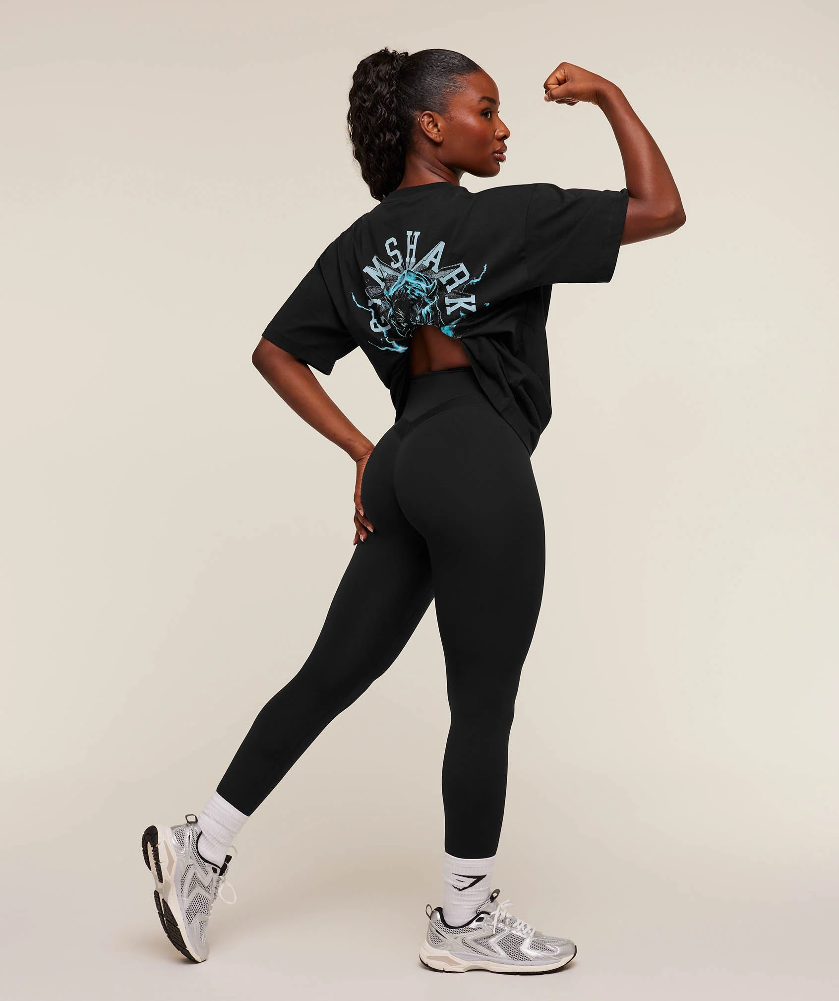 Gymshark Panther Graphic T-Shirt - GS Black - Image 4