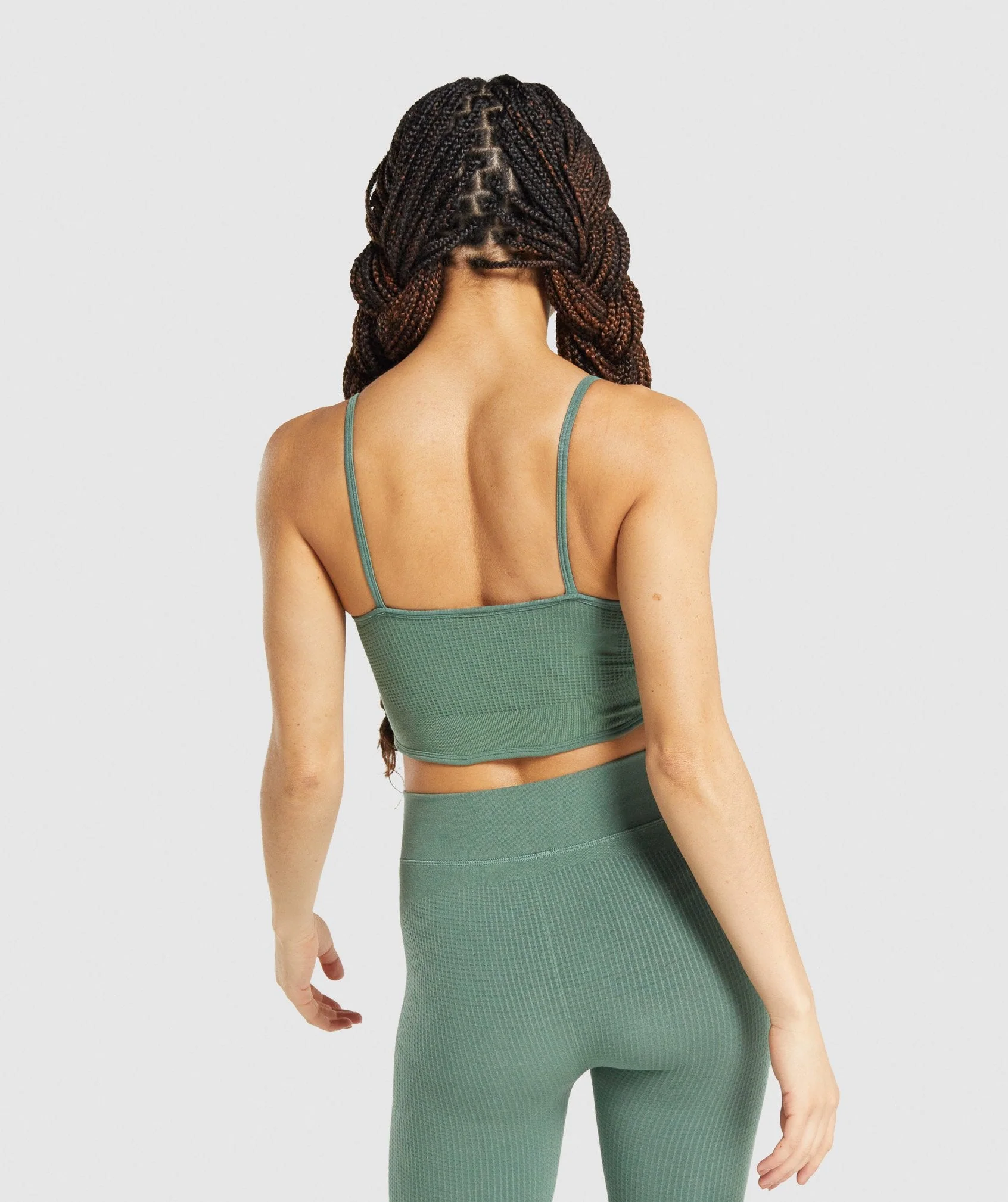 Gymshark Pause Seamless Bralette - Green - Image 2