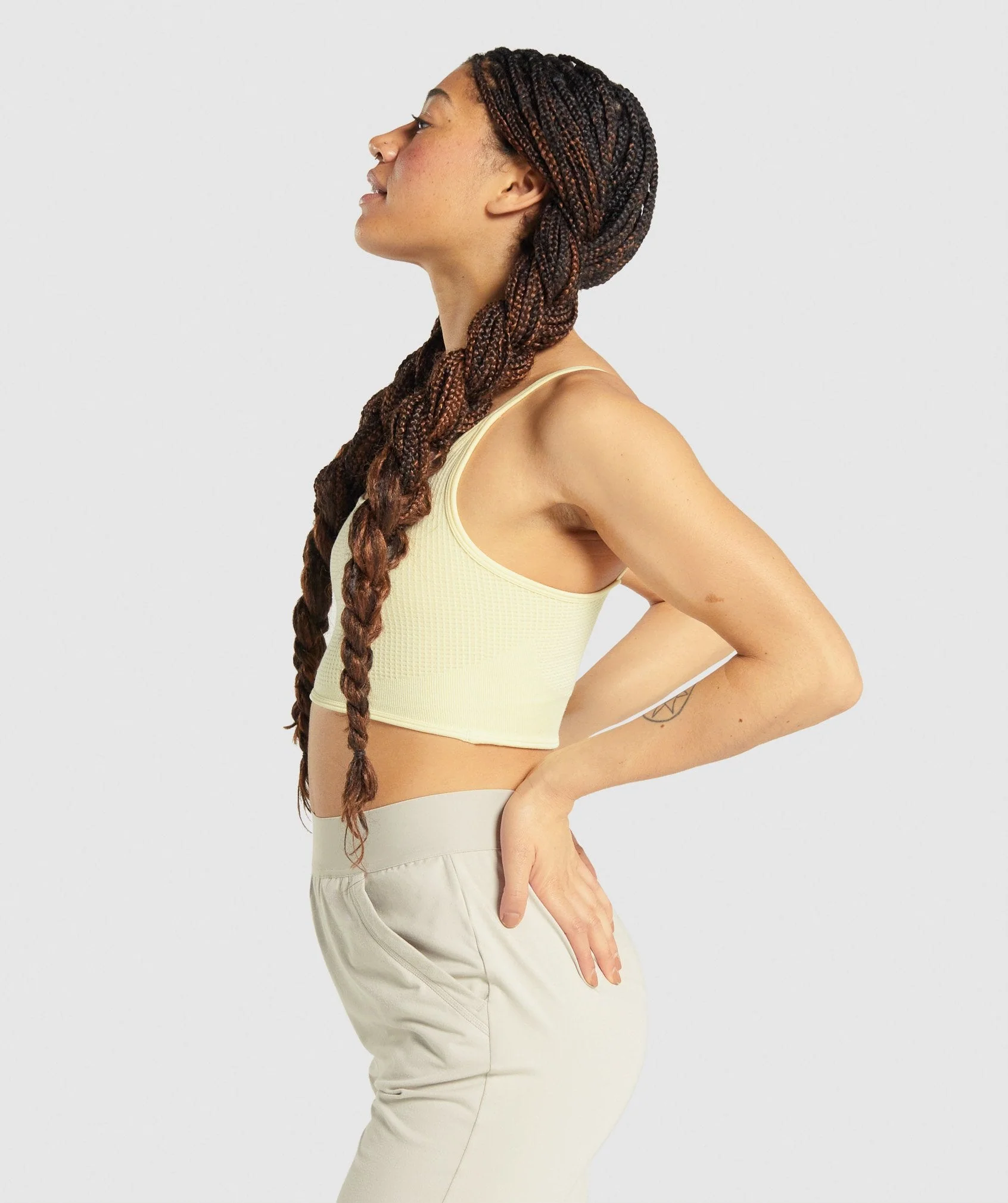 Gymshark Pause Seamless Bralette - Yellow - Image 3