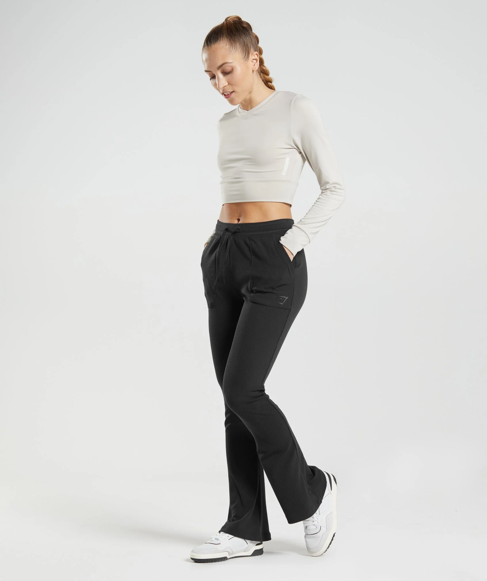Gymshark Pause Flared Pants - Black - Image 5