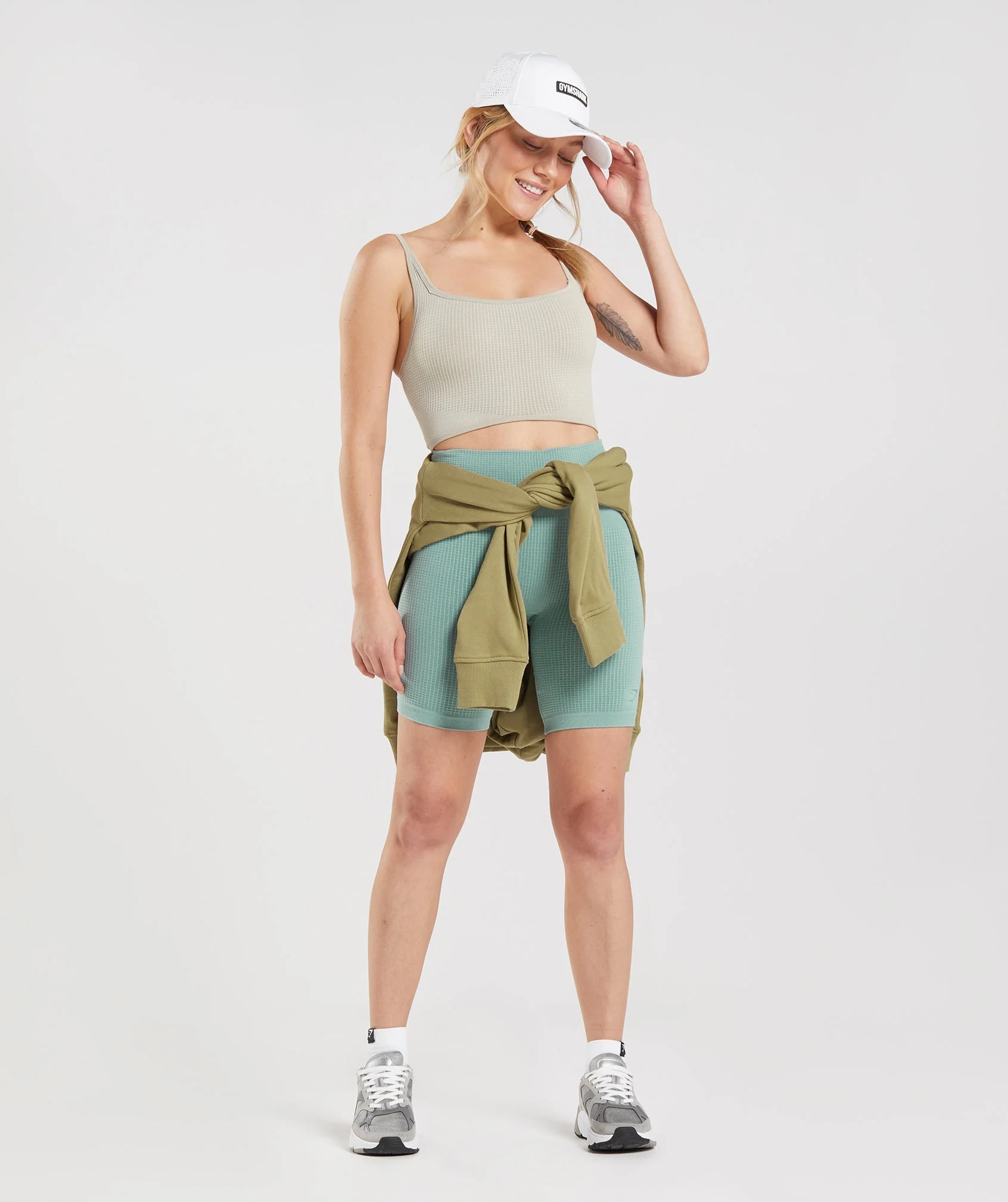 Gymshark Pause Seamless Bralette - Pebble Grey - Image 5