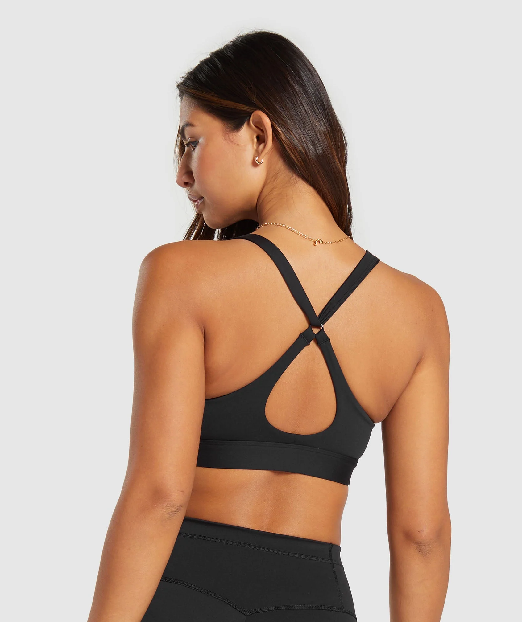 Gymshark Peek A Boo Sports Bra - Black - Image 2
