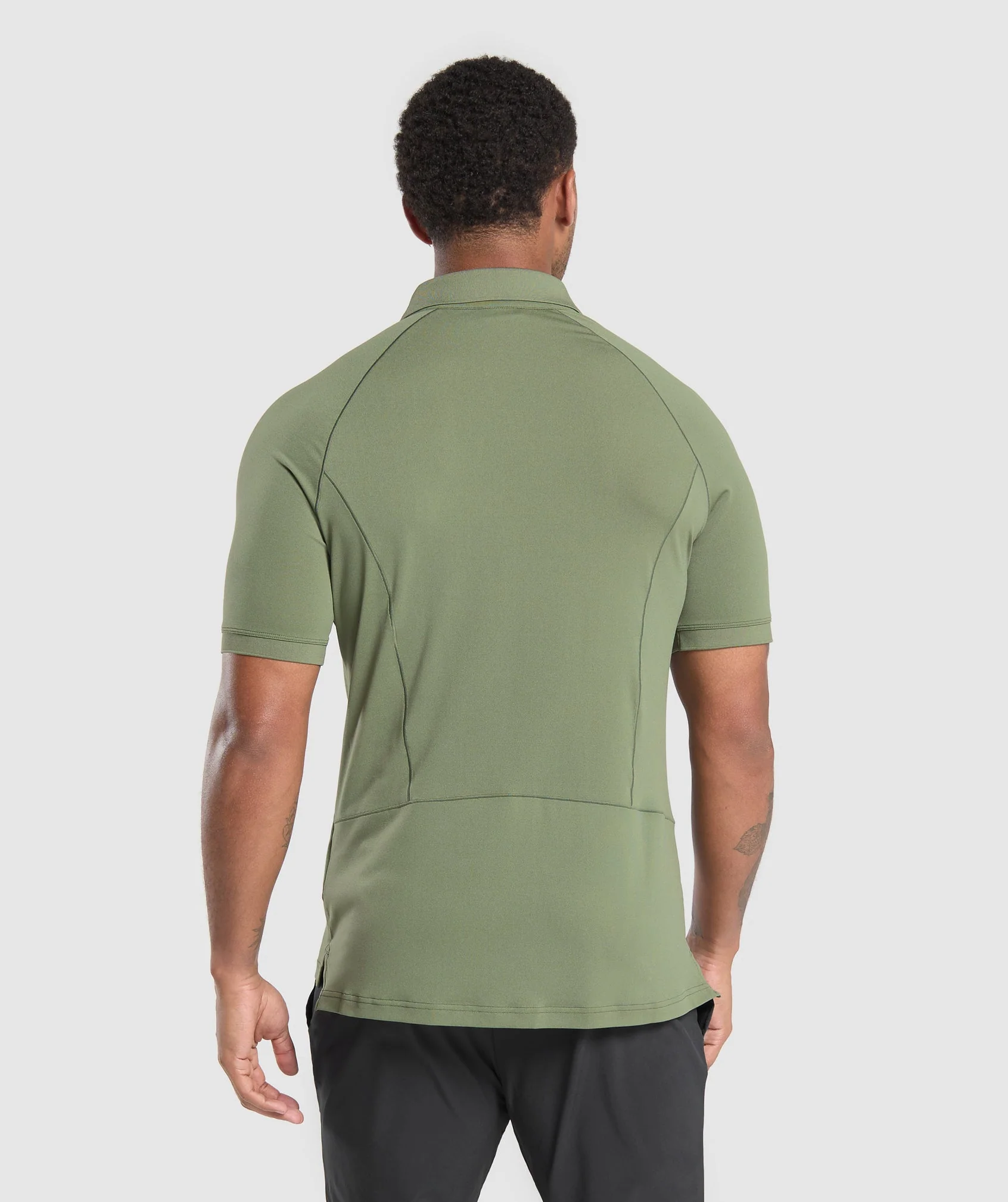 Gymshark Performance Polo Shirt - Core Olive - Image 2