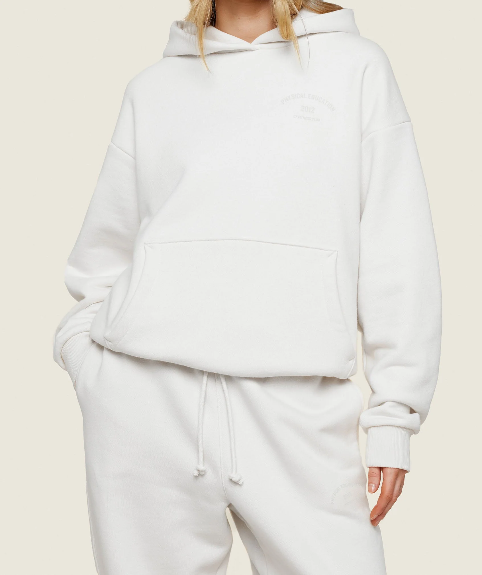 Gymshark Phys Ed Graphic Hoodie - Ecru White - Image 3