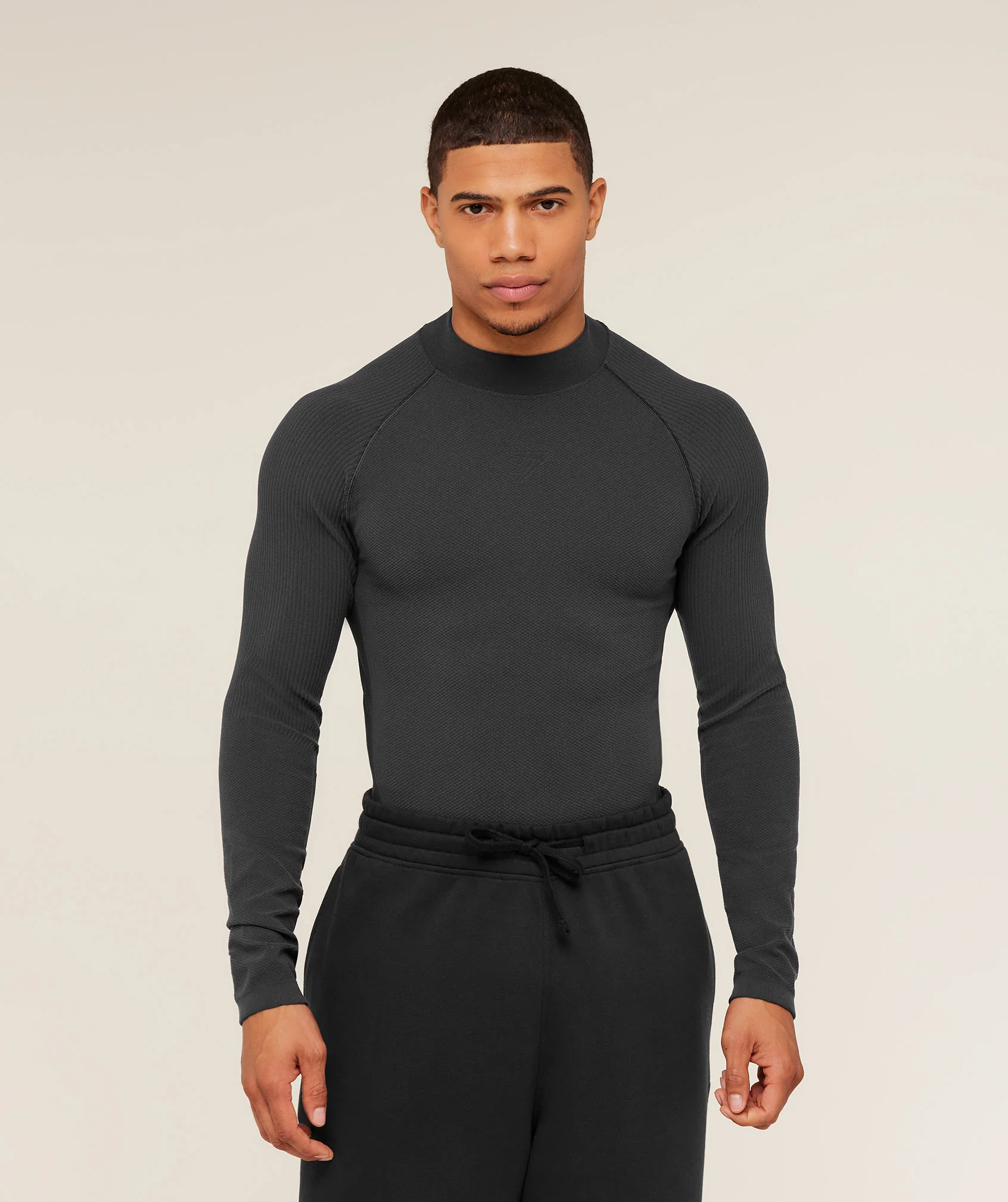 Gymshark Physique Long Sleeve T-Shirt - Grey/Black