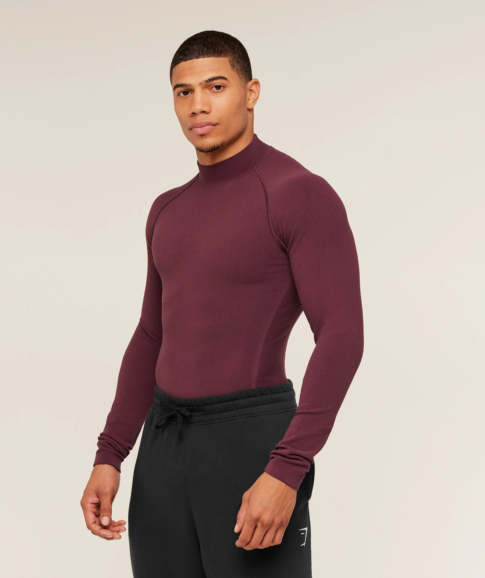 Gymshark Physique Long Sleeve T-Shirt - GS Impact Burgundy/GS Cherry Purple - Image 3
