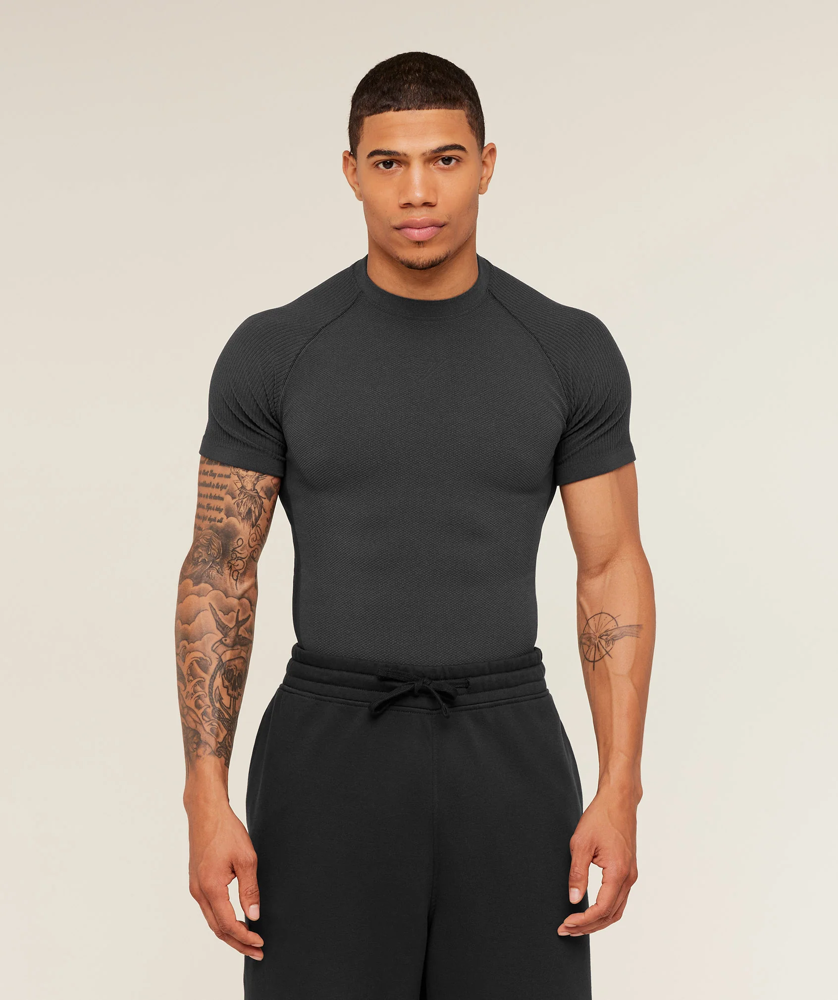Gymshark Physique T-Shirt - Grey/GS Black
