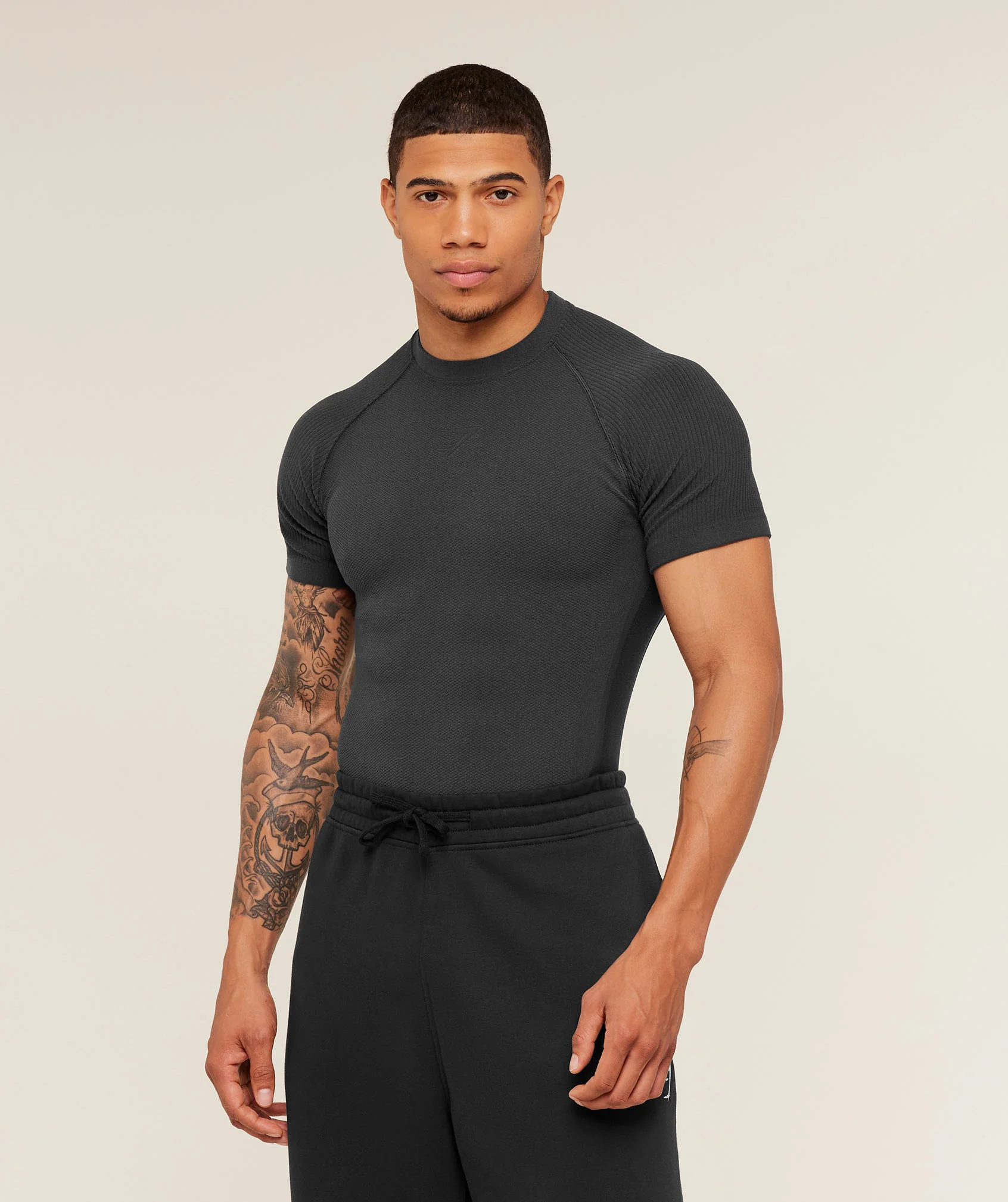 Gymshark Physique T-Shirt - Grey/GS Black - Image 3