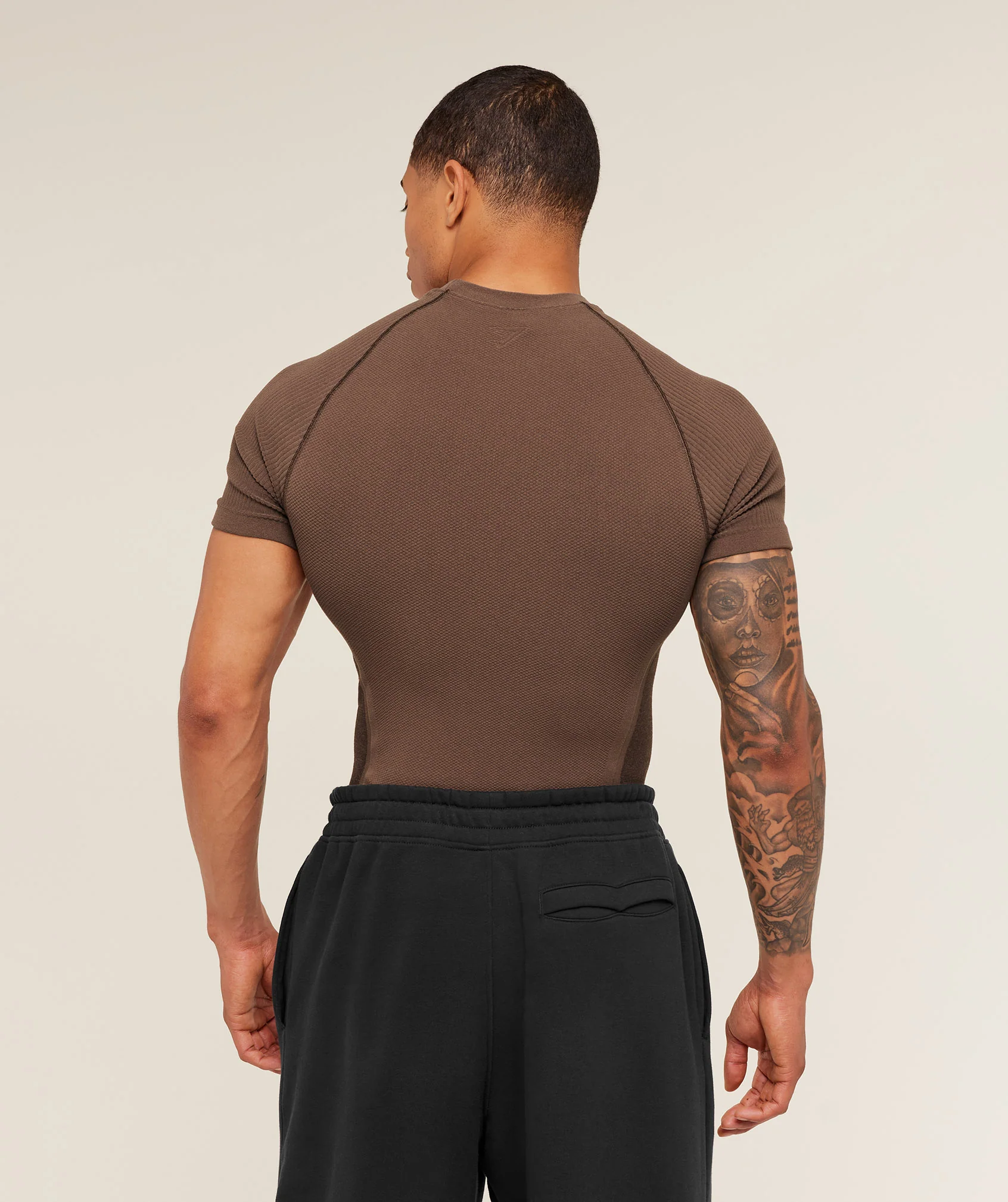 Gymshark Physique T-Shirt - Soft Brown/Archive Brown - Image 2