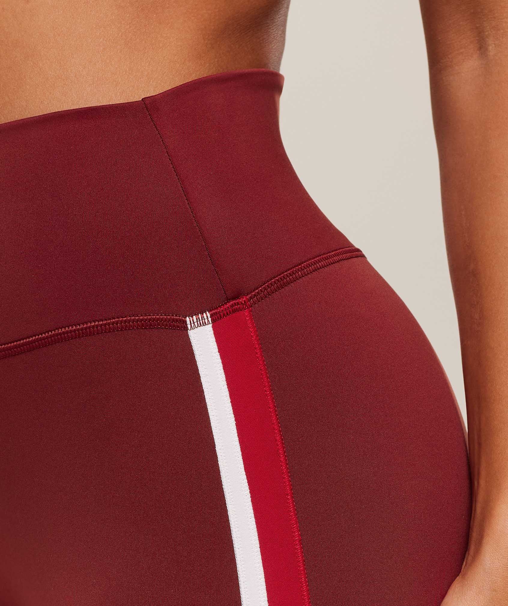 Gymshark Piping Leggings - Sets Red/Carmine Red/Soft White - Image 6