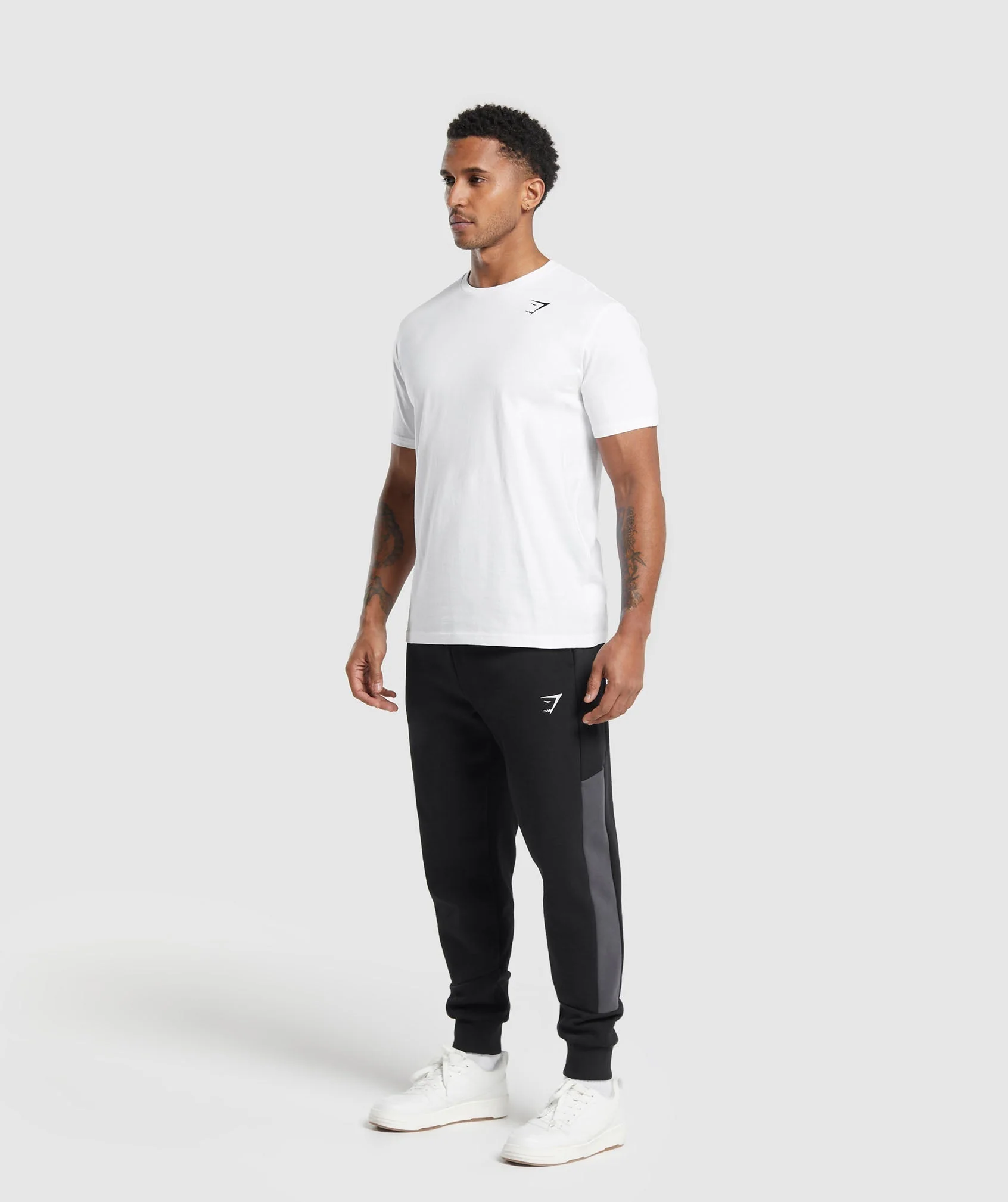 Gymshark Pique Joggers - Black/Onyx Grey - Image 4