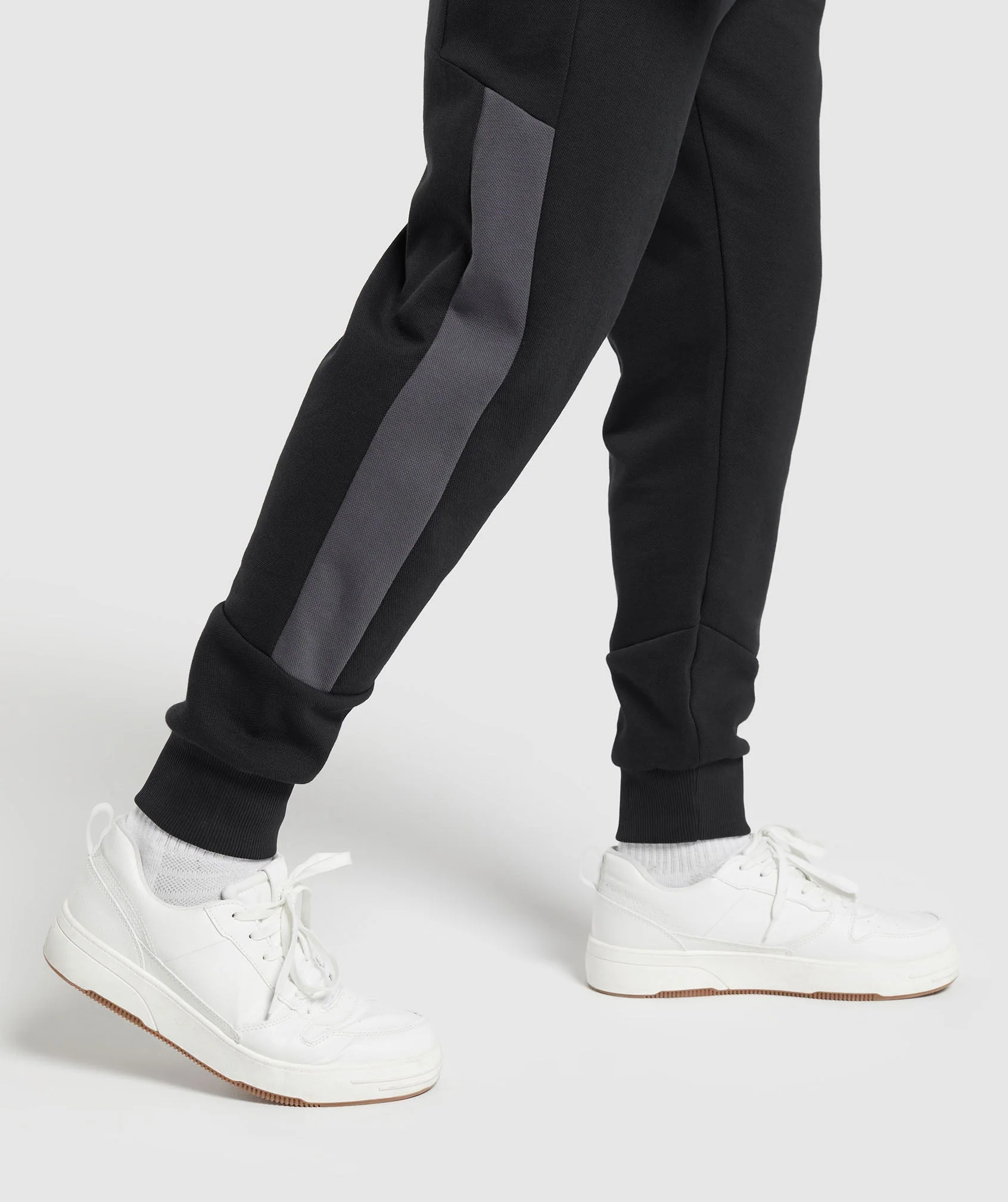 Gymshark Pique Joggers - Black/Onyx Grey - Image 5