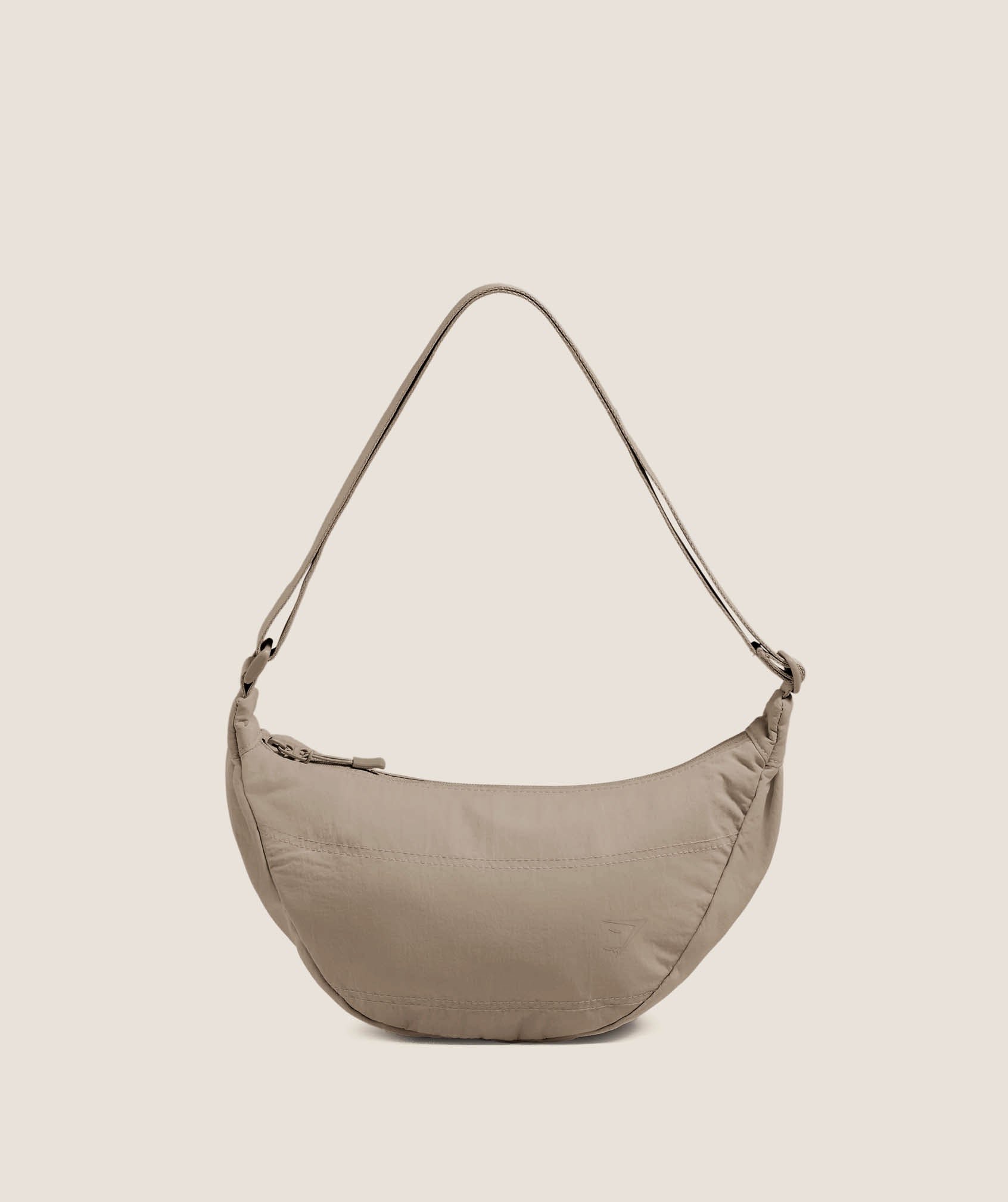 Gymshark Pleat Crossbody - Mushroom Grey