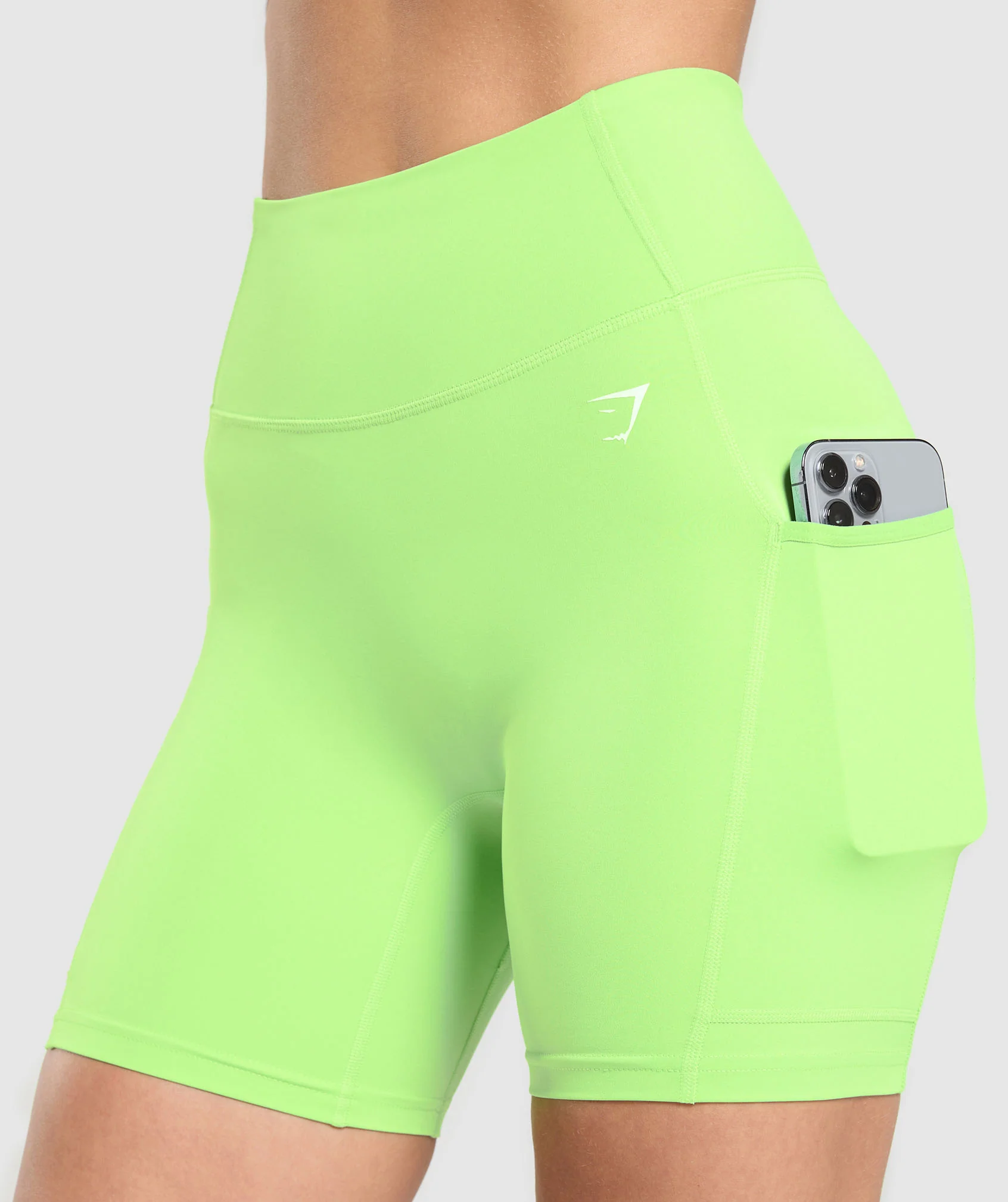 Gymshark Pocket Shorts - Energy Gelato Green - Image 3