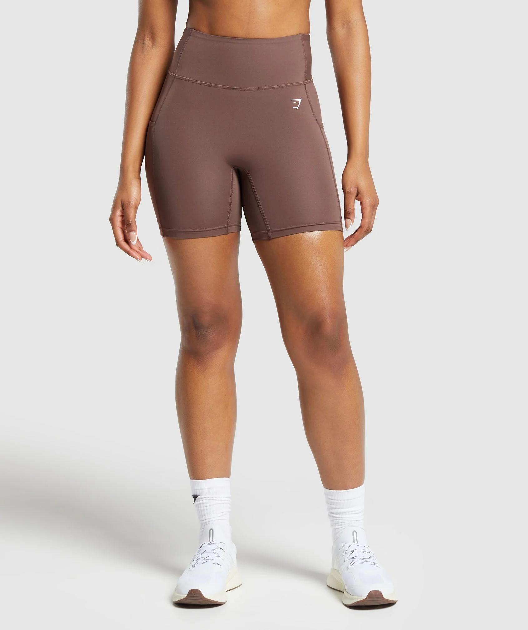 Gymshark Pocket Shorts - Soft Brown - Image 2