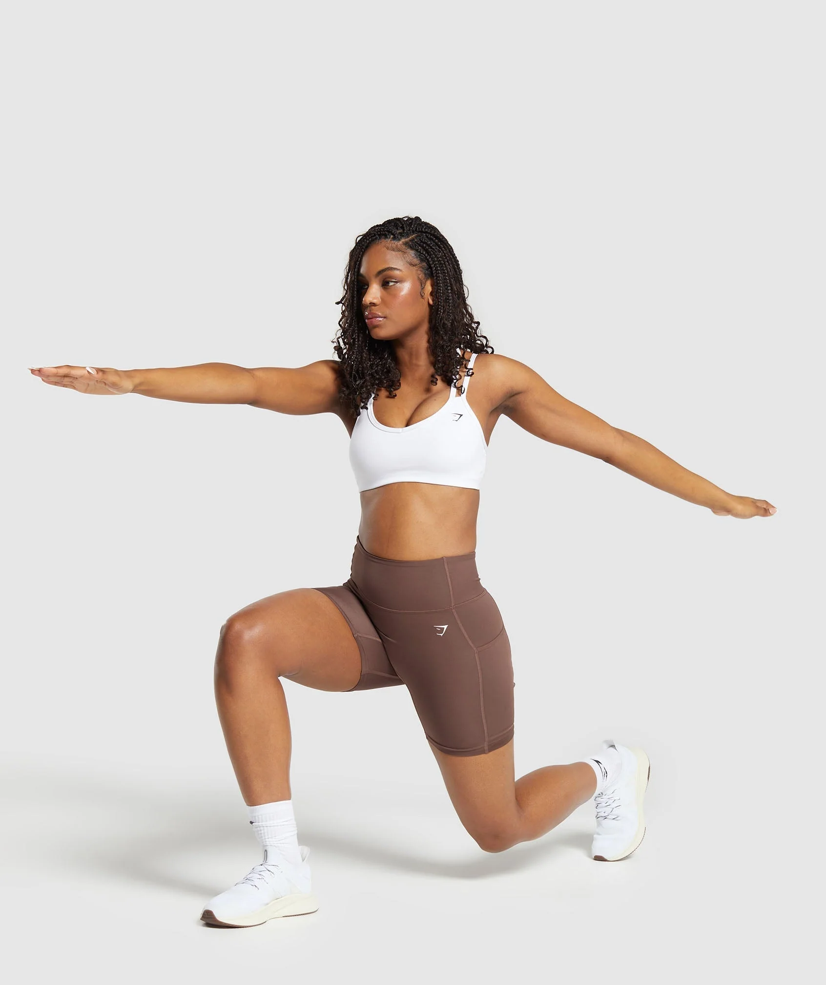 Gymshark Pocket Shorts - Soft Brown - Image 4