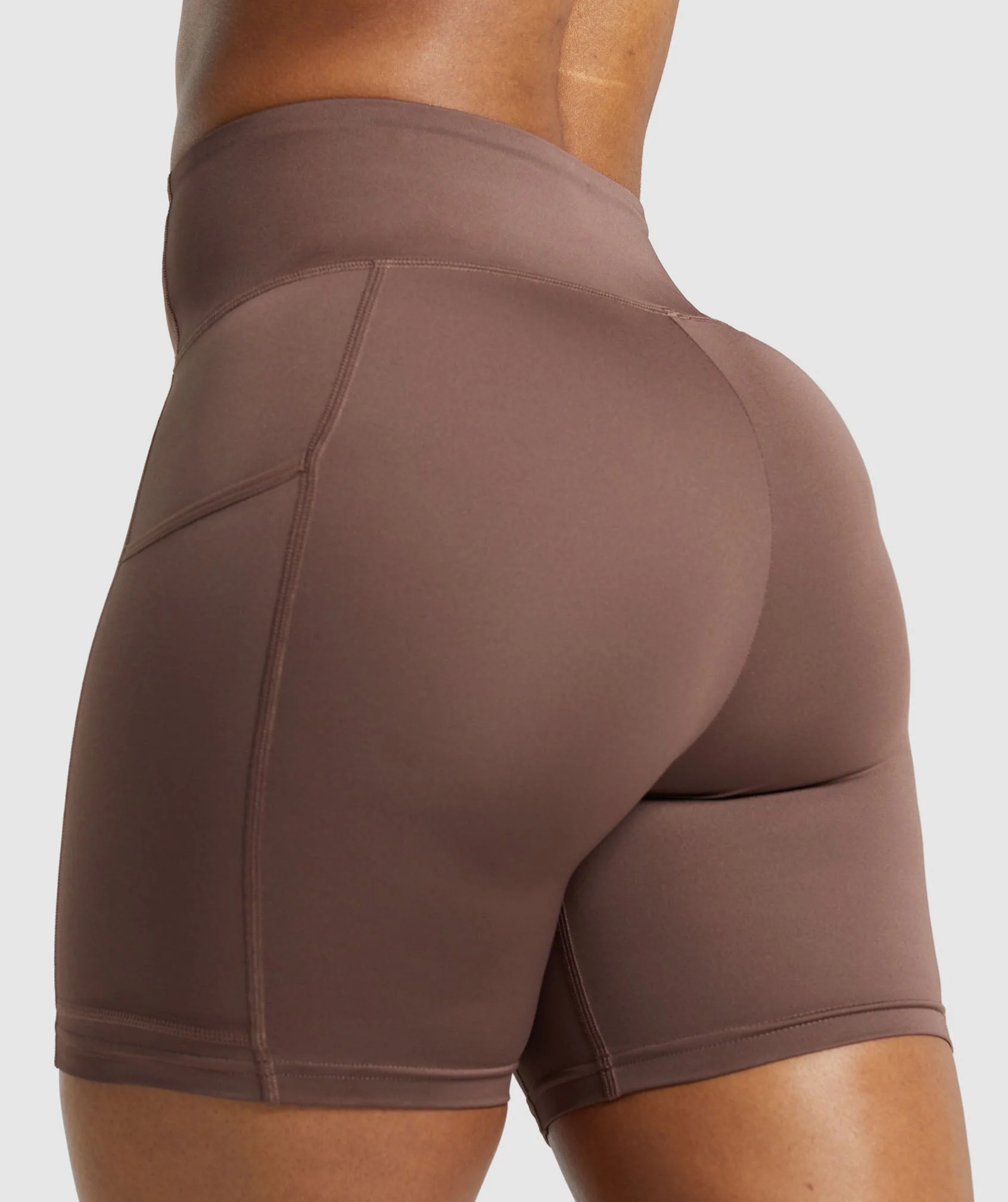Gymshark Pocket Shorts - Soft Brown - Image 5