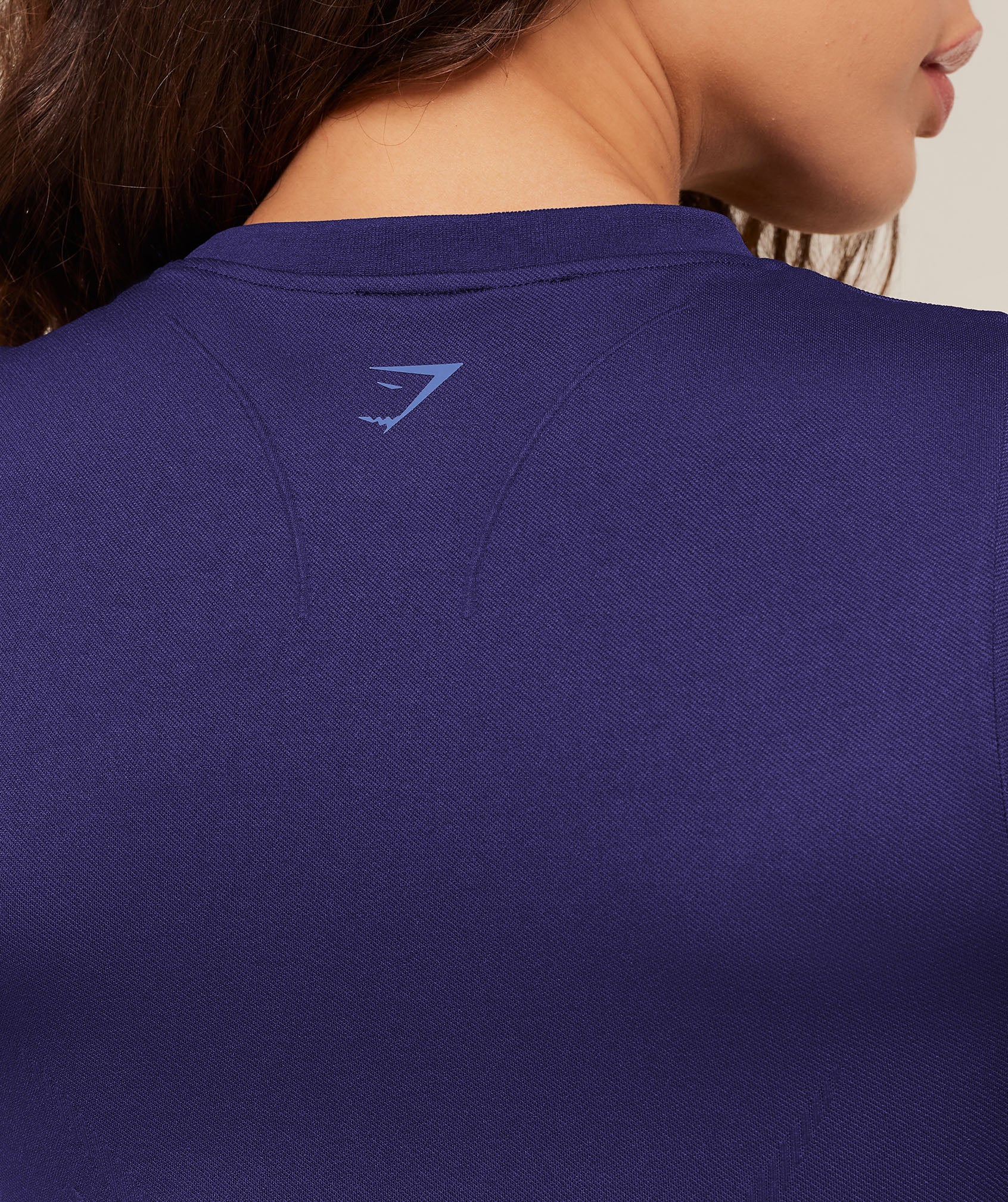 Gymshark Poise Crew Neck Short Sleeve Top - Indigo Purple - Image 6