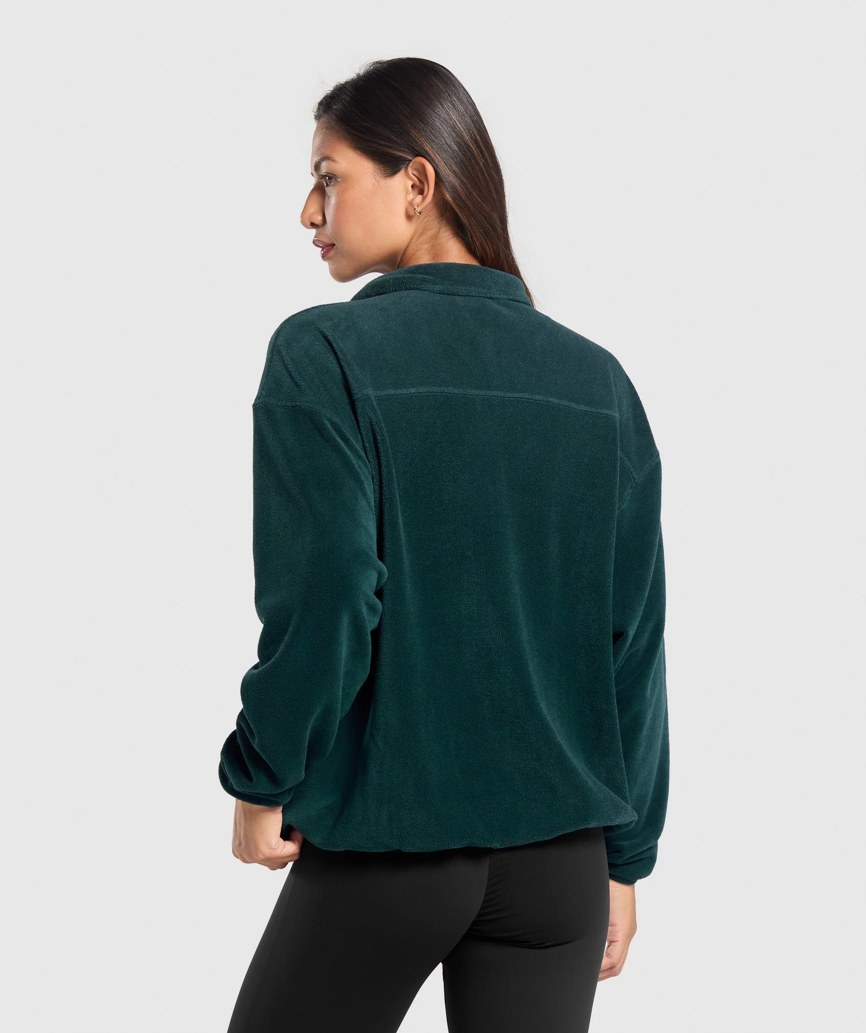 Gymshark Polar Fleece 1/4 Zip - Strong Teal - Image 2