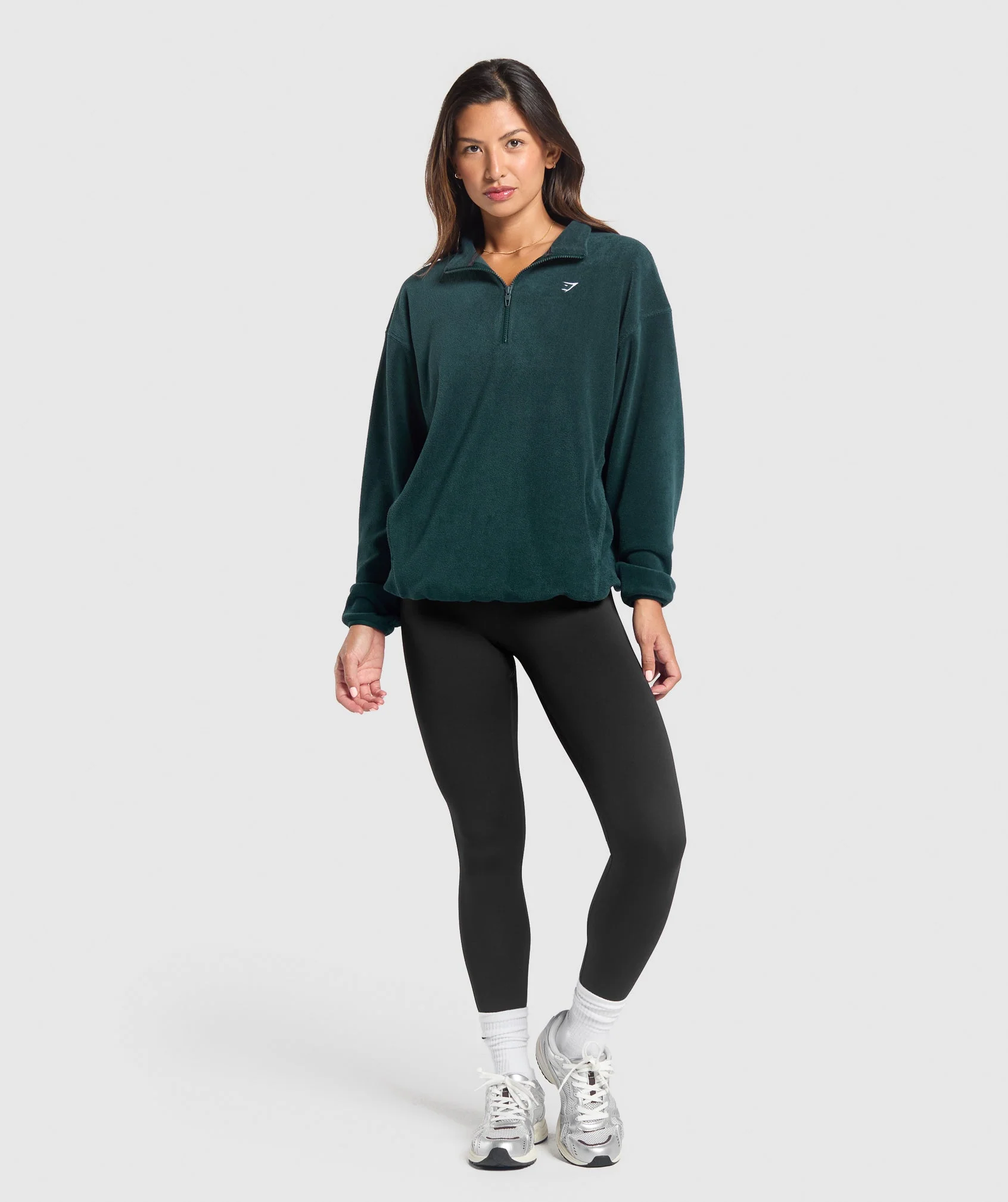 Gymshark Polar Fleece 1/4 Zip - Strong Teal - Image 4