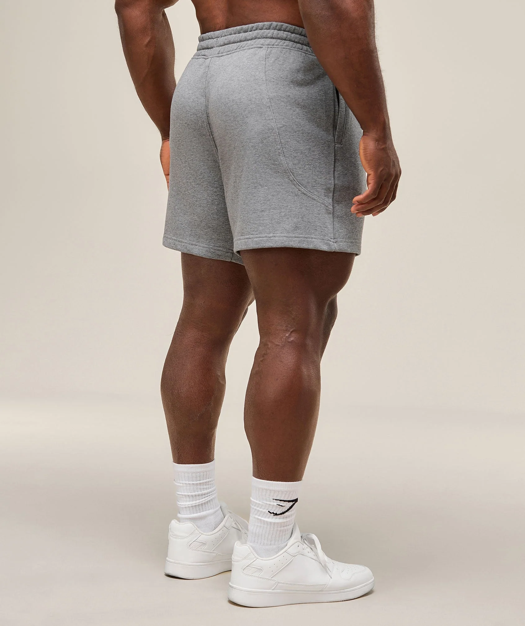Gymshark Power 5" Shorts - Charcoal Core Marl - Image 3