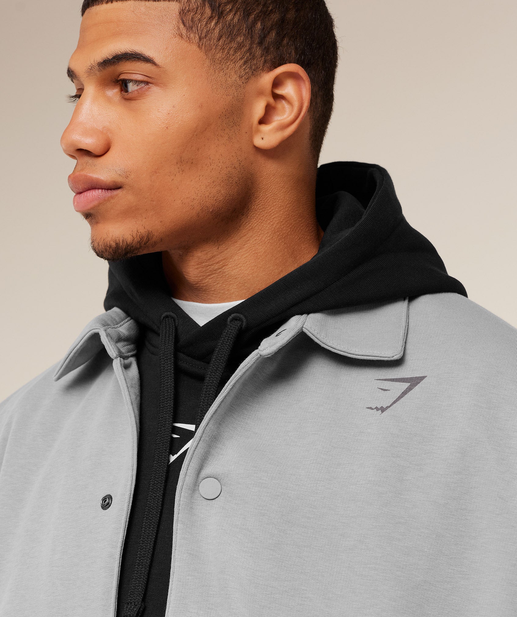 Gymshark Power Coach Jacket - Smokey Grey - Image 4