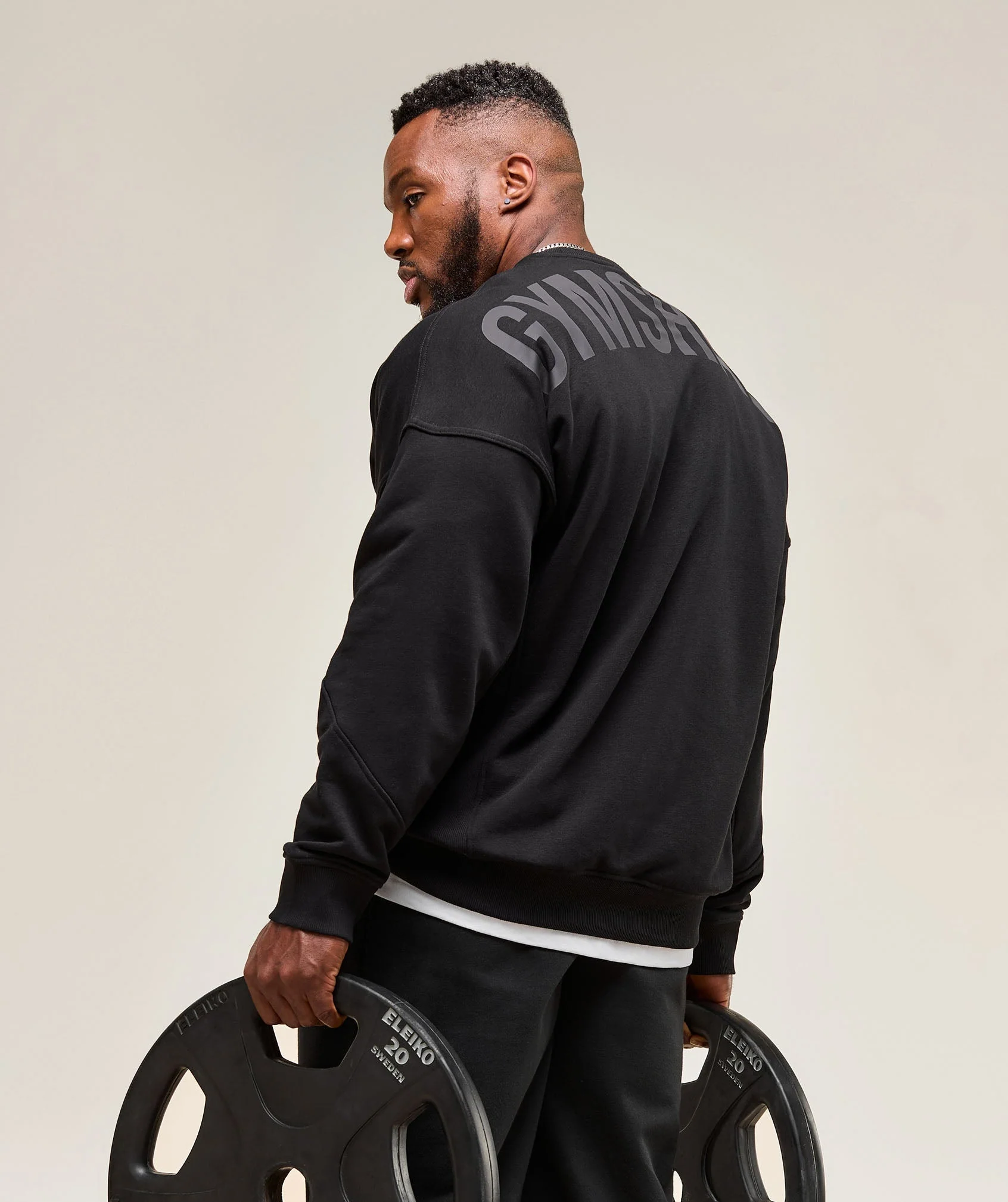 Gymshark Power Crew - Black - Image 4