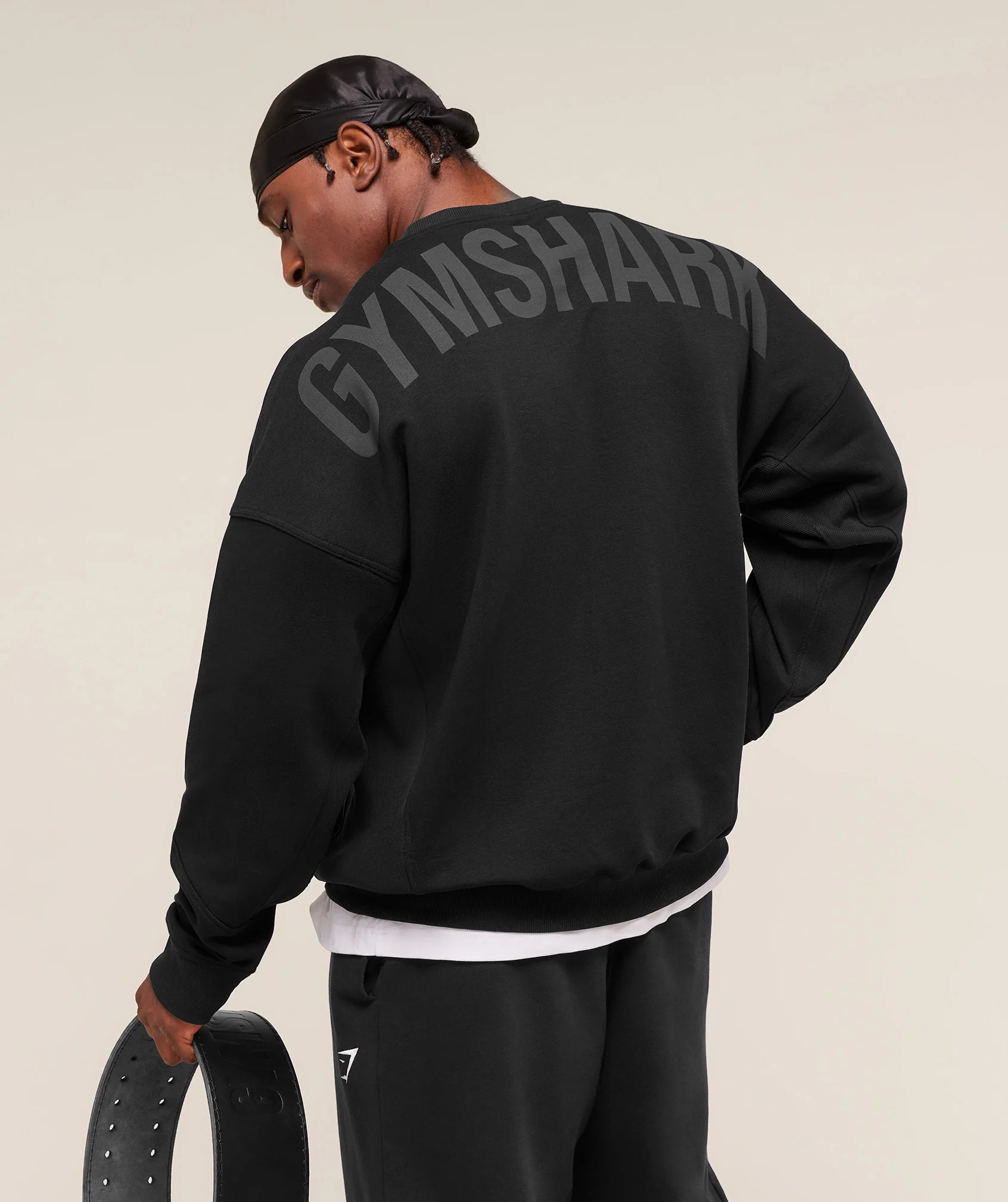 Gymshark Power Crew - Black/Asphalt Grey - Image 3