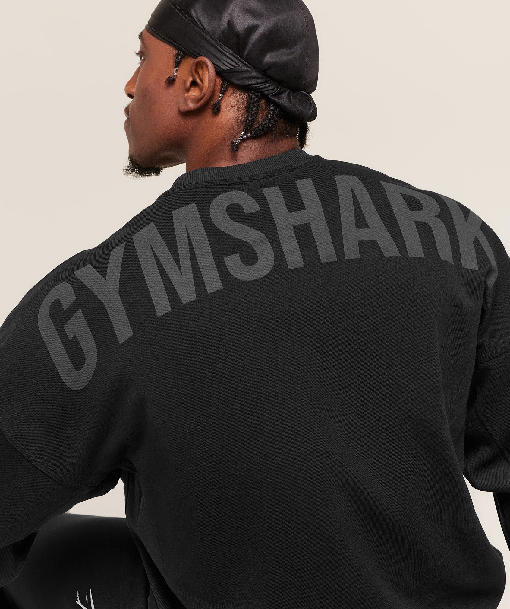 Gymshark Power Crew - Black/Asphalt Grey - Image 4