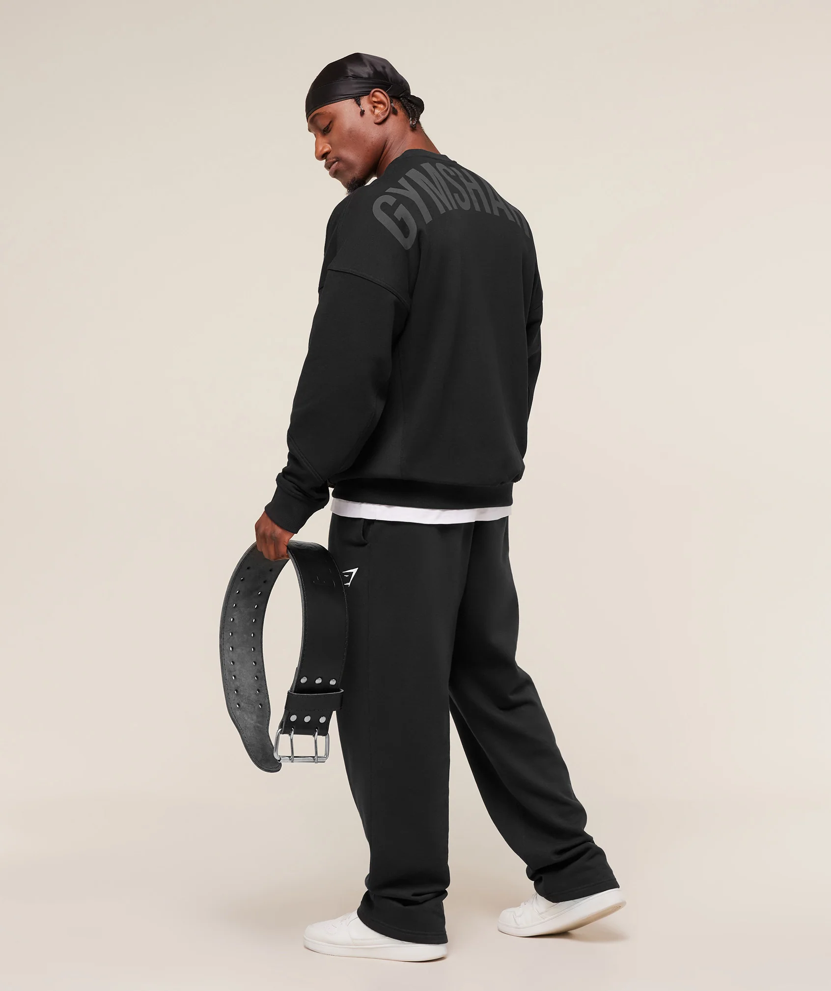 Gymshark Power Crew - Black/Asphalt Grey - Image 6