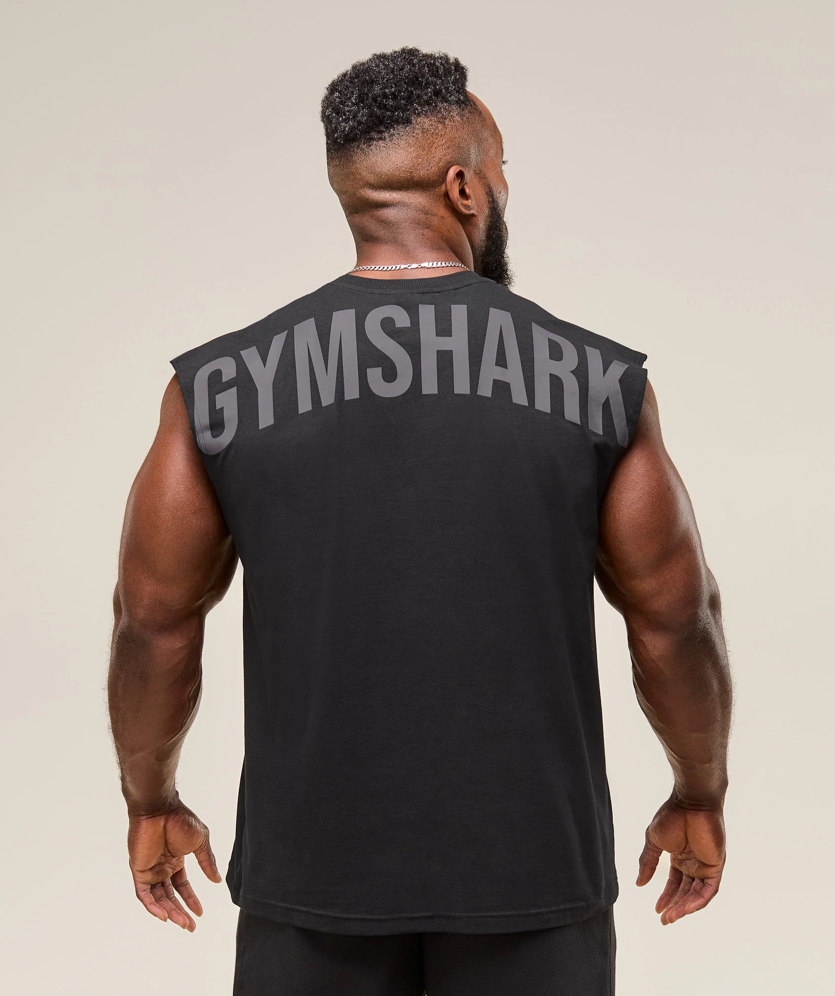 Gymshark Power Cut Off Tank - Black - Image 2